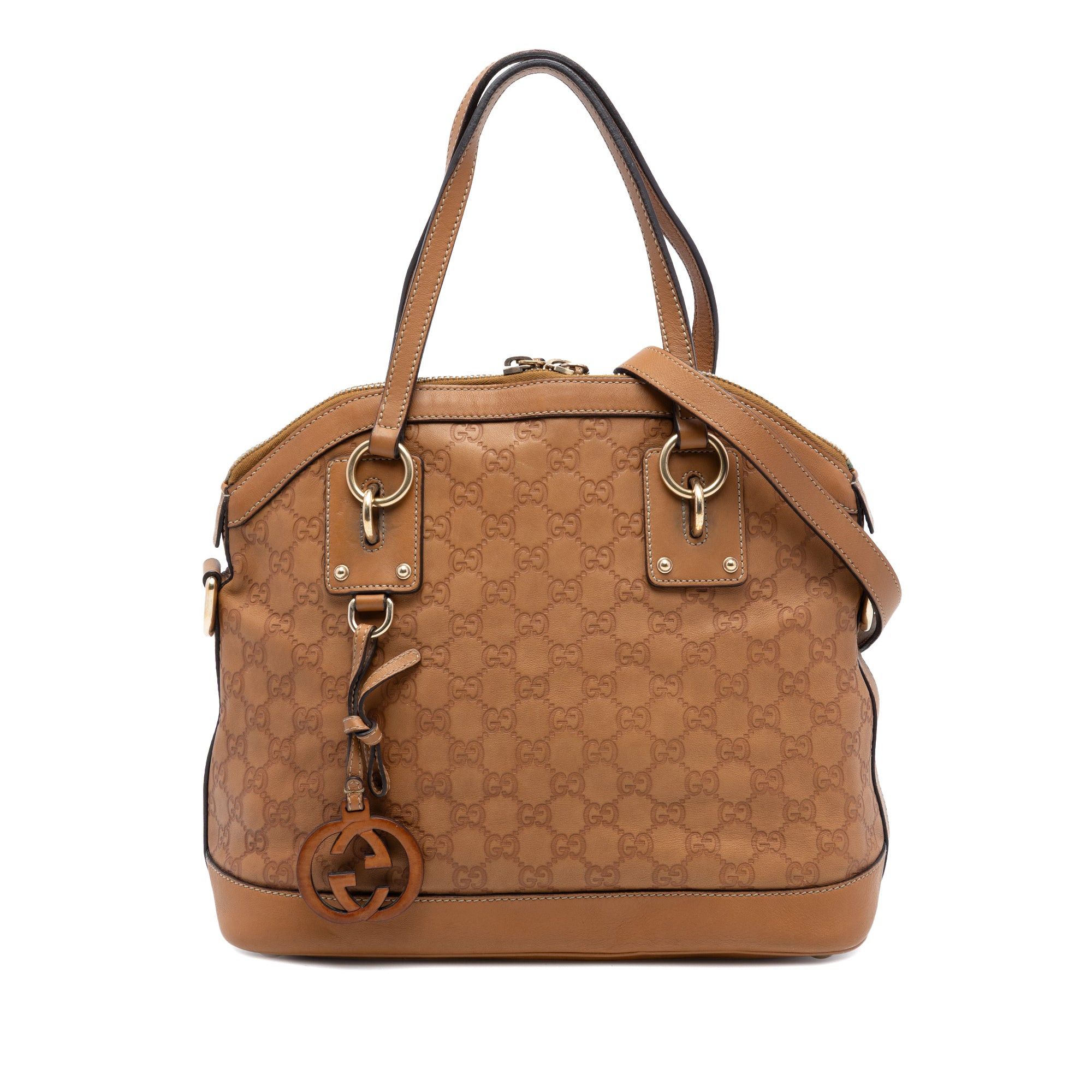 Gucci Medium Guccissima Charm Dome Satchel Size ONE SIZE - 1 Thumbnail