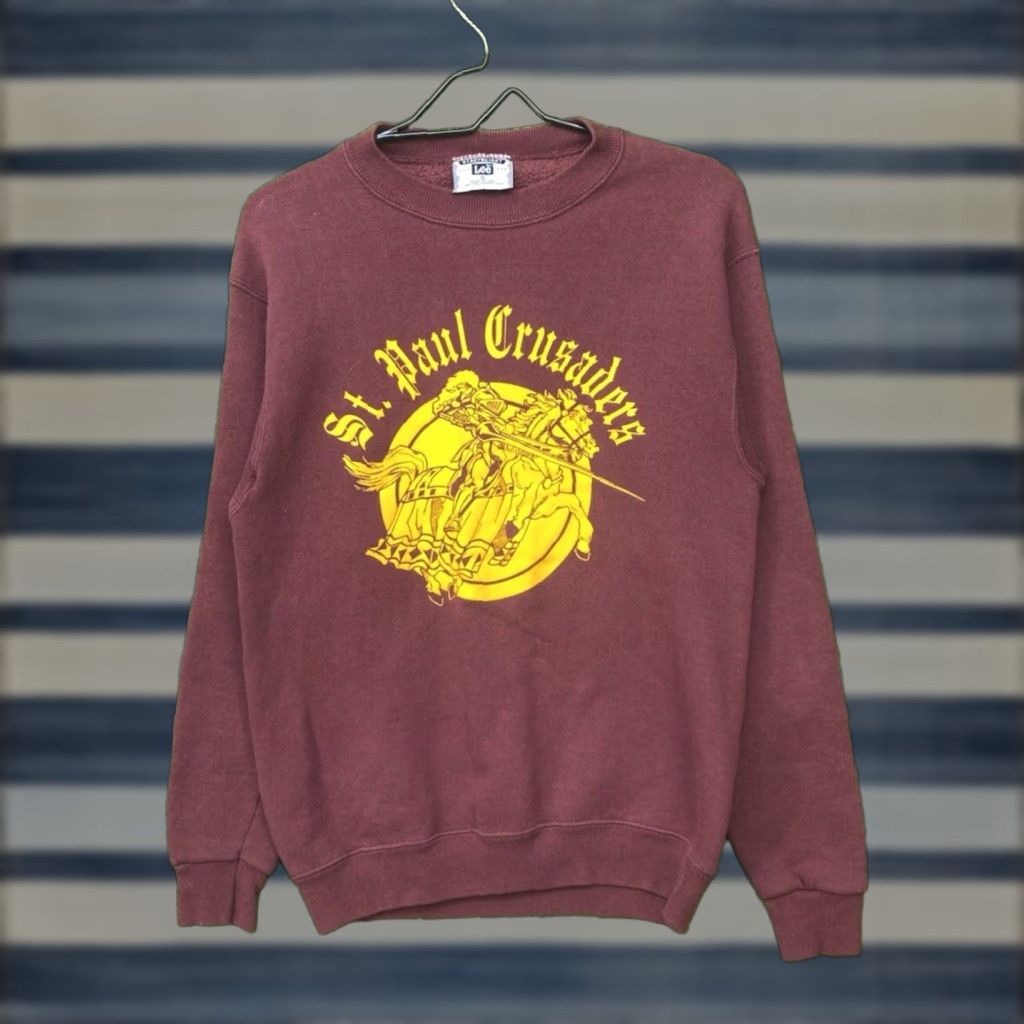 Jerzees VINTAGE Jerzees Sweatshirt Crewneck Mens S Red College USA St. Paul School Ramsey Logo Shirt Size US S / EU 44-46 / 1 - 1 Thumbnail