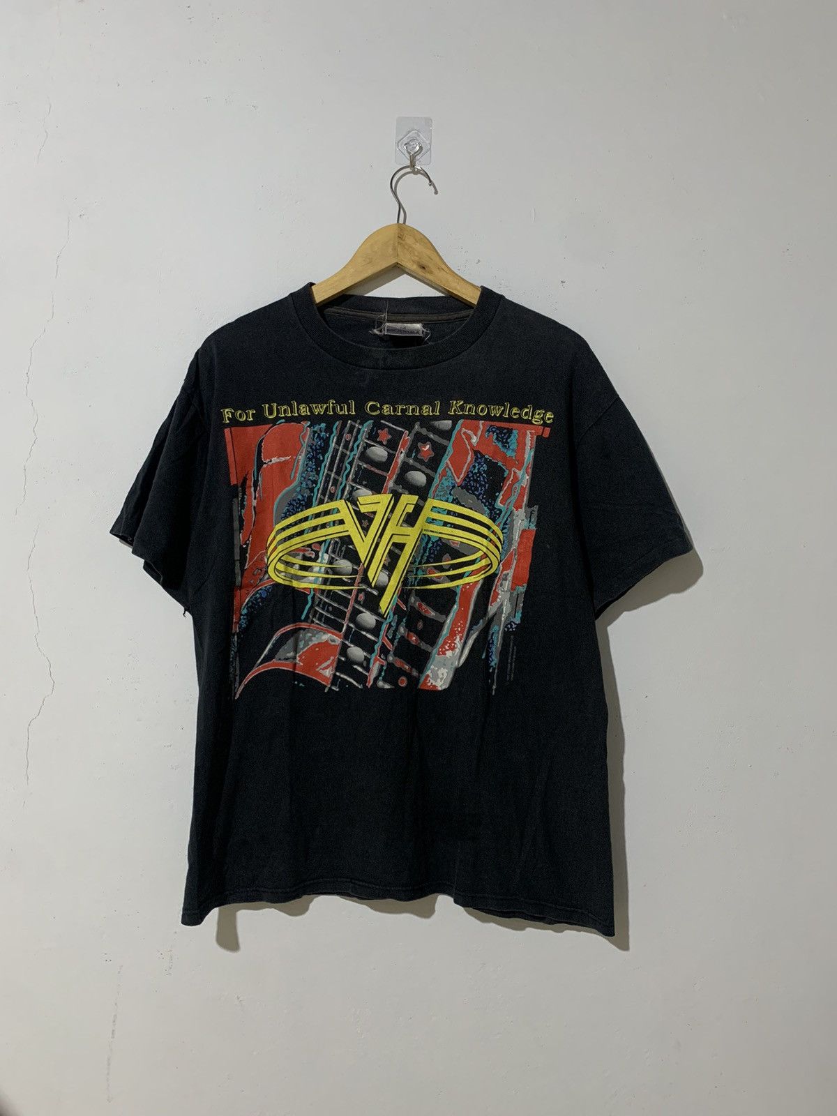 Band Tees × Vintage Vintage 90s Van halen tour Size US L / EU 52-54 / 3 - 1 Thumbnail