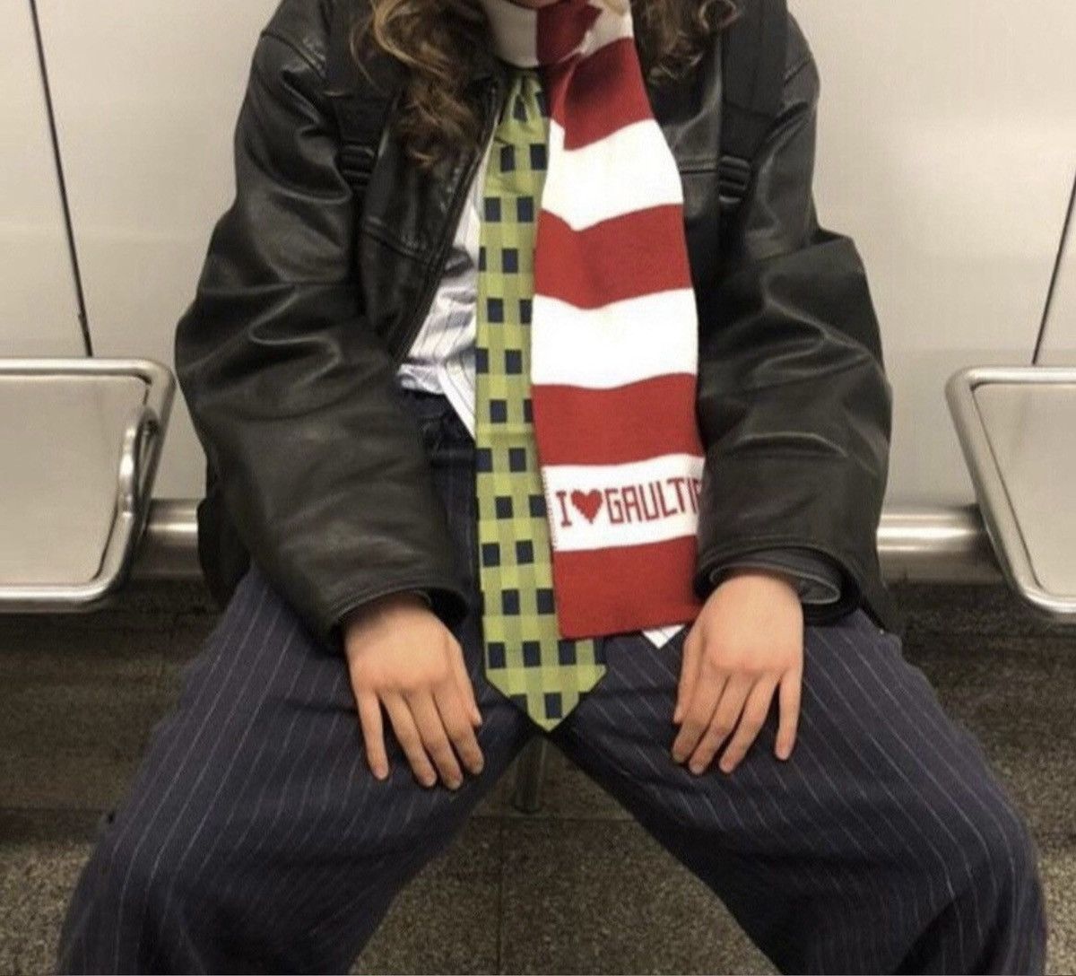 Jean Paul Gaultier Striped Scarf & Hat