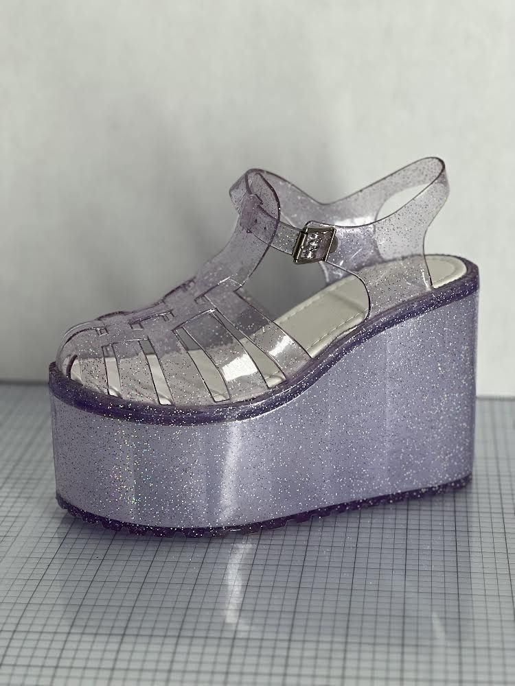 glittering jelly platforms