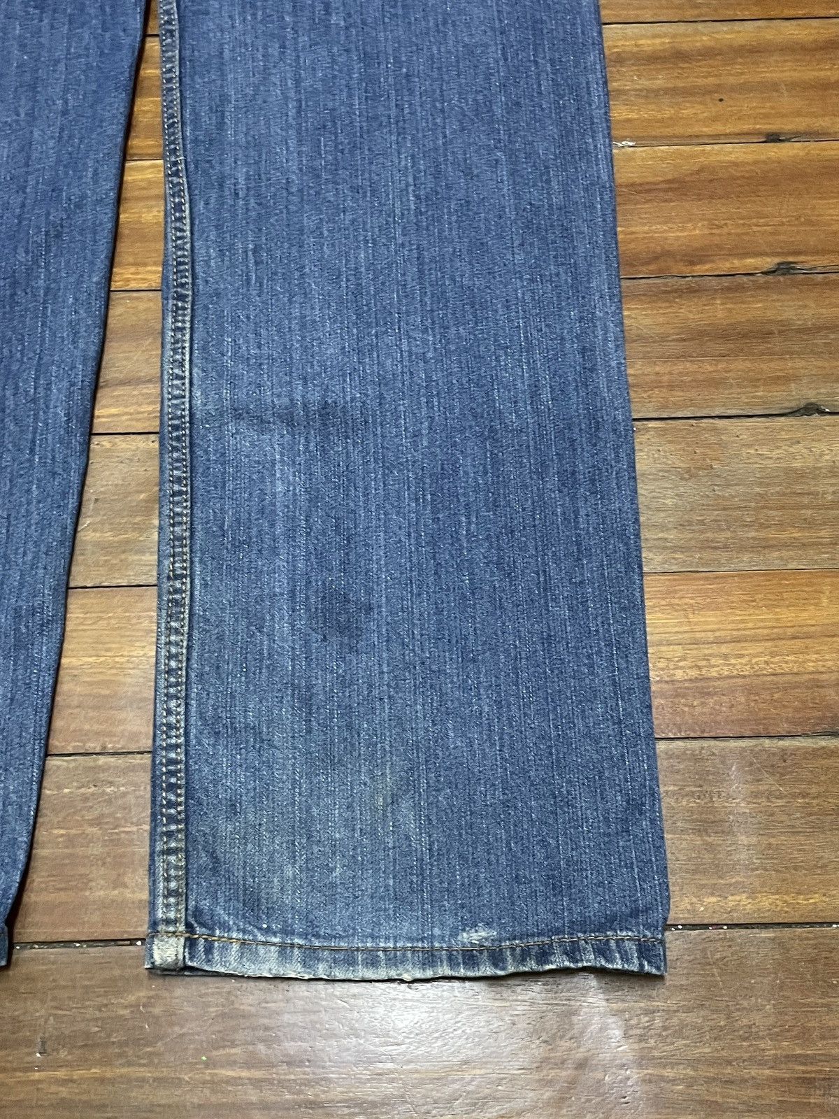 Le Grande Bleu (L.G.B.) Rare Vintage Japanese Brand Sukajan Koi Fish Jeans 1990s Size US 33 - 8 Thumbnail