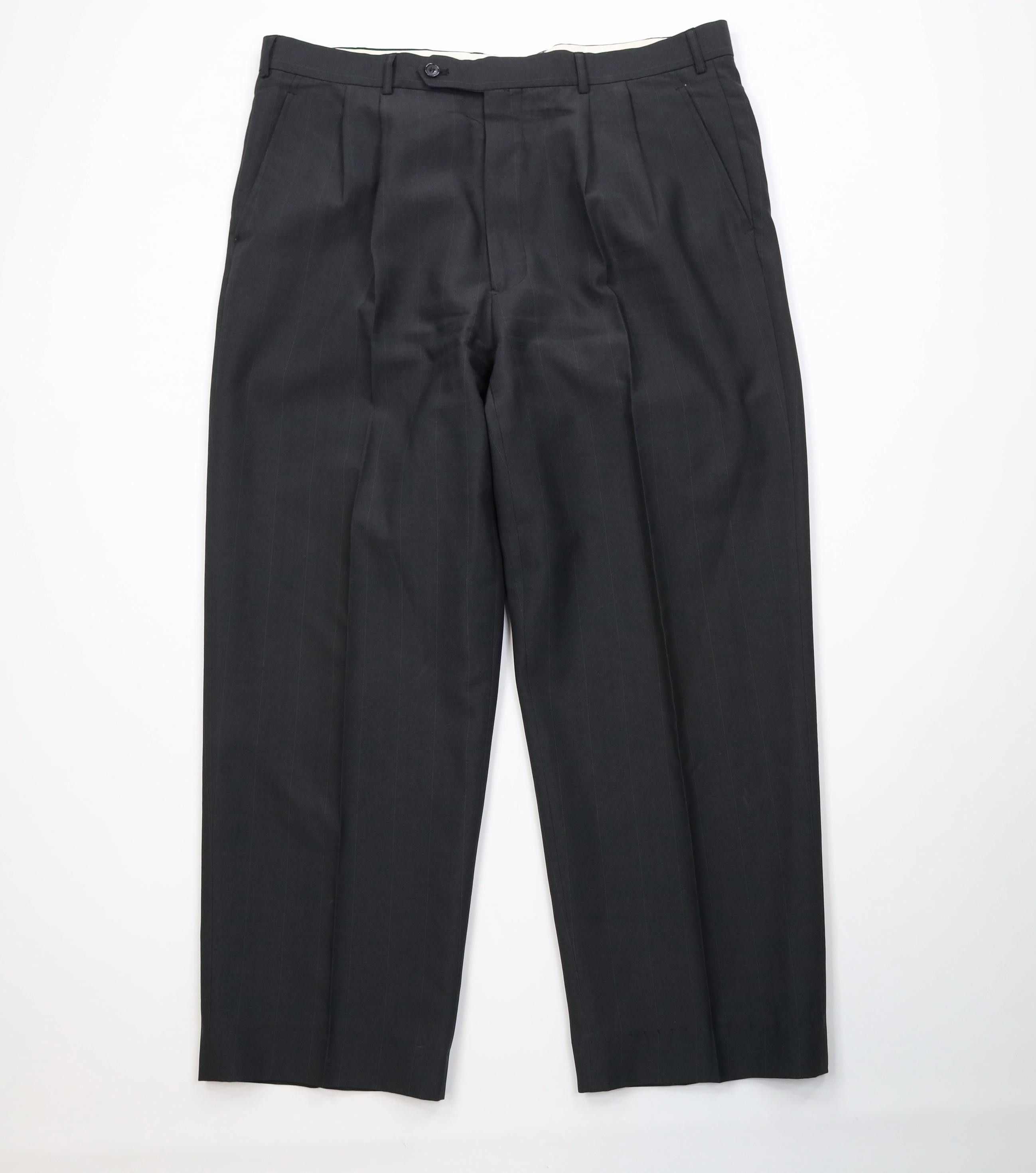 Vintage Vintage 90s Streetwear Knit Wide Leg Chino Pants Dark Gray Size US 40 / EU 56 - 1 Thumbnail