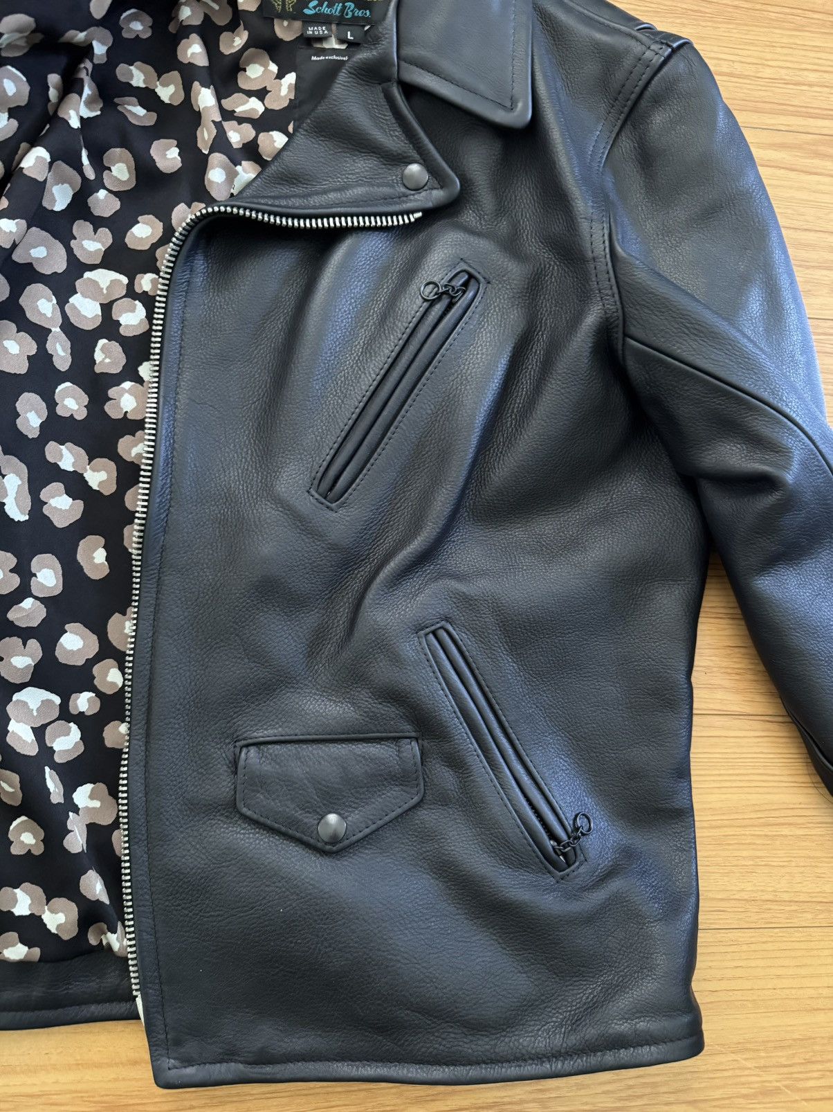 3sixteen × Schott 3Sixteen x Schott Waxy Steerhide Perfecto — Large Size US L / EU 52-54 / 3 - 5 Thumbnail