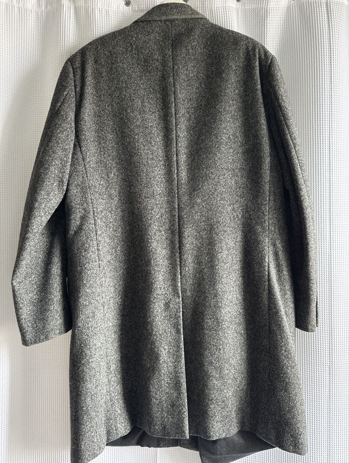 Ermenegildo Zegna Zegna Wool Grey Overcoat Size US XL / EU 56 / 4 - 2 Thumbnail
