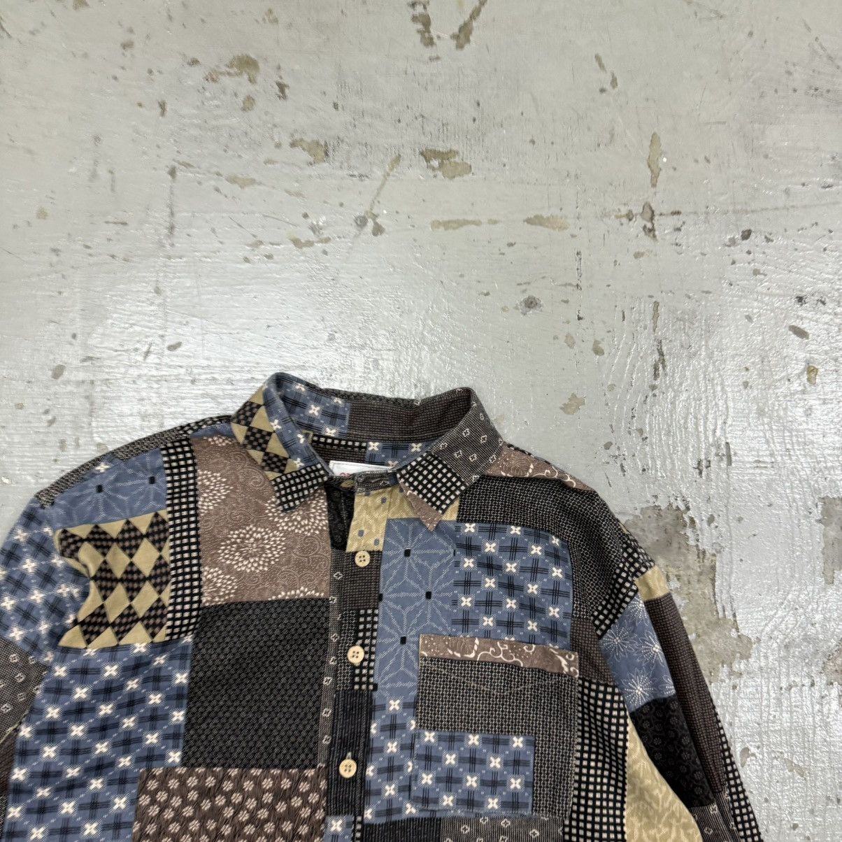 Japanese Brand ChangeWell Japan Patchwork Sashiko Boro Design Shirt Kapital Size US XL / EU 56 / 4 - 4 Thumbnail