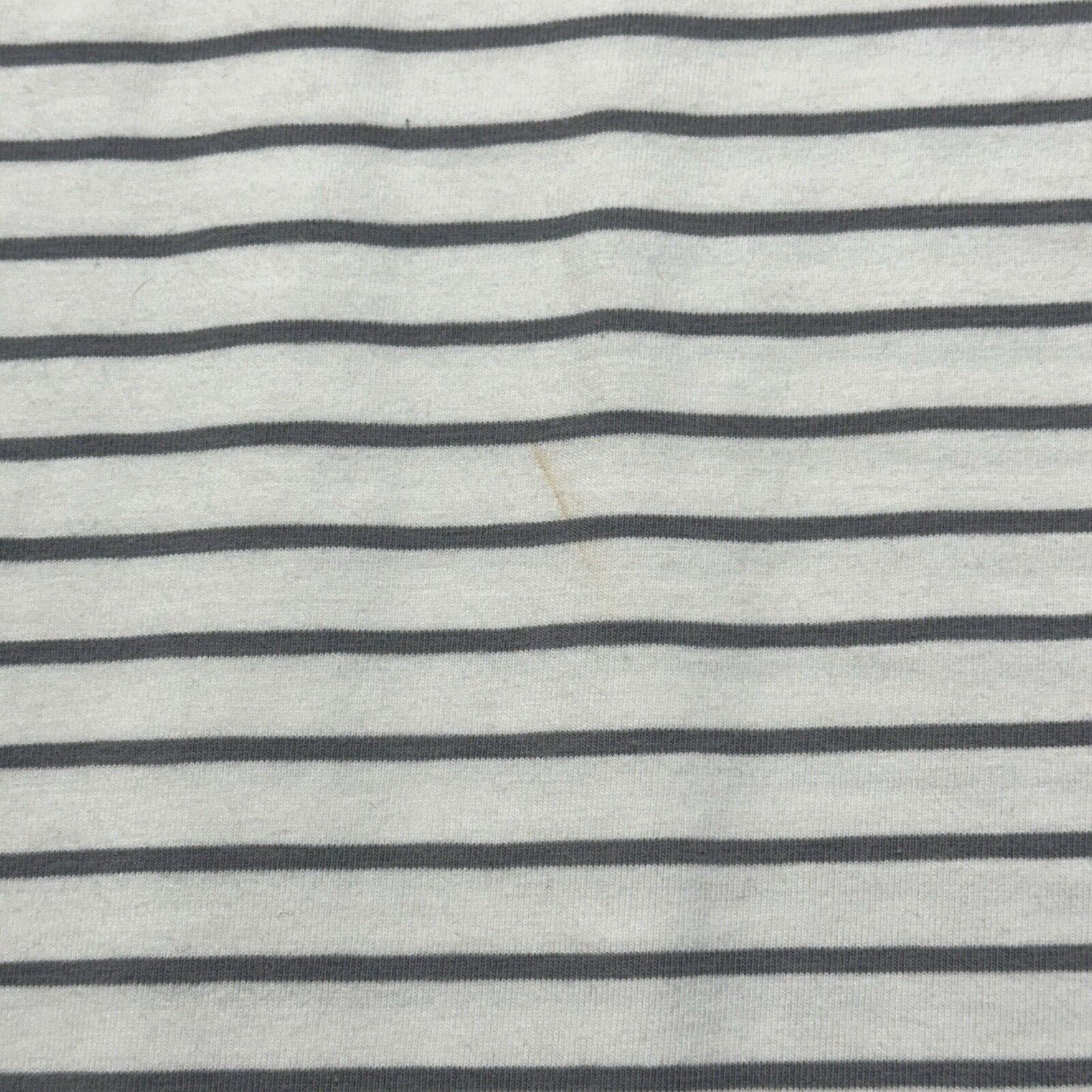 Lululemon Lululemon Medium Gray White Striped T Shirt Pima Cotton Size US M / EU 48-50 / 2 - 11 Thumbnail