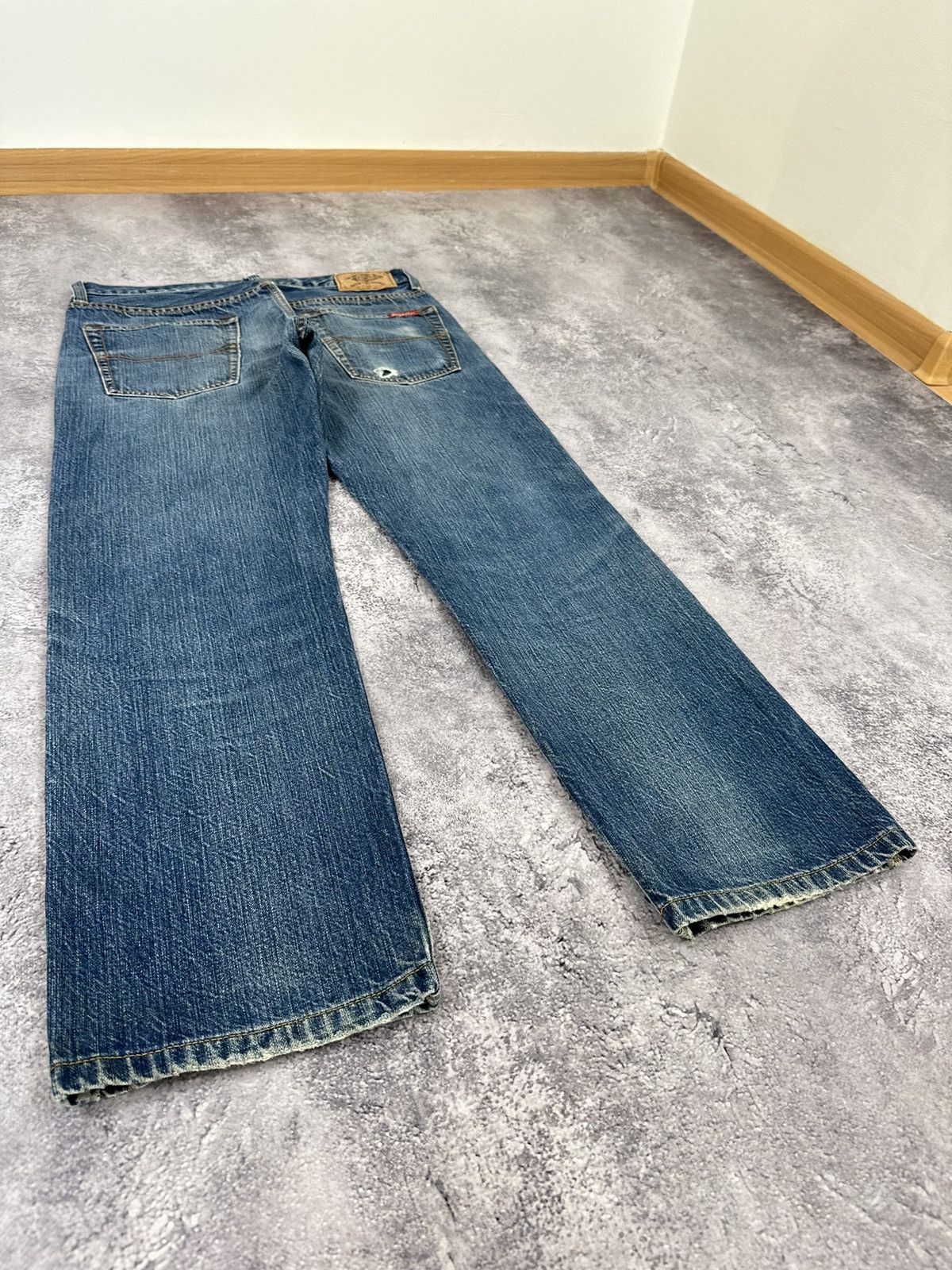 Dickies Vintage Dickies Stone Washed Trashed Denim USA Work Jeans Size US 32 / EU 48 - 3 Thumbnail