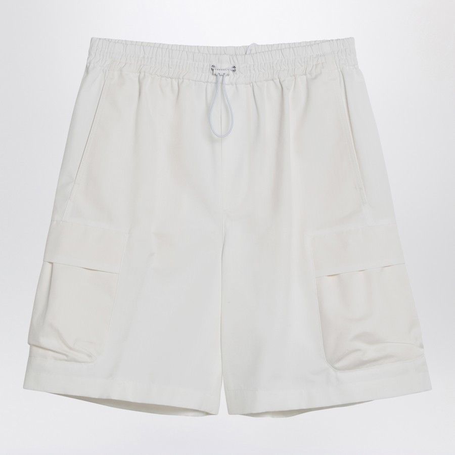 o1d2blof0425 Cotton Short in White