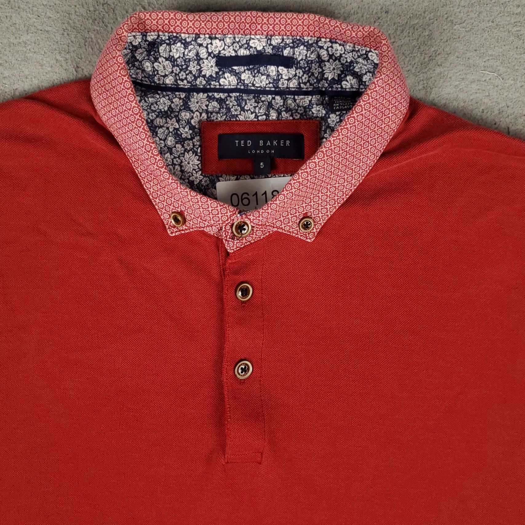 Ted Baker VINTAGE Ted Baker London Polo Shirt Men Size 5 Red Short Sleeve Casual All Seasons Size US S / EU 44-46 / 1 - 2 Thumbnail