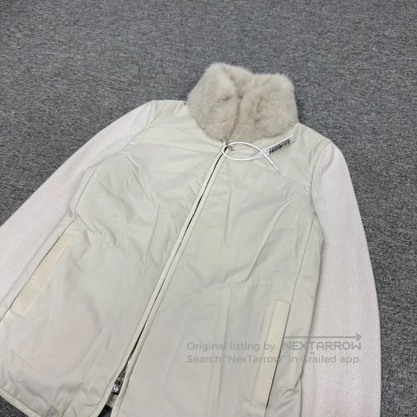 Loro Piana LORO PIANA size 38 Fur-lined collar; cashmere; patchwork kn Size 3XL / US 20-22 - 3 Thumbnail