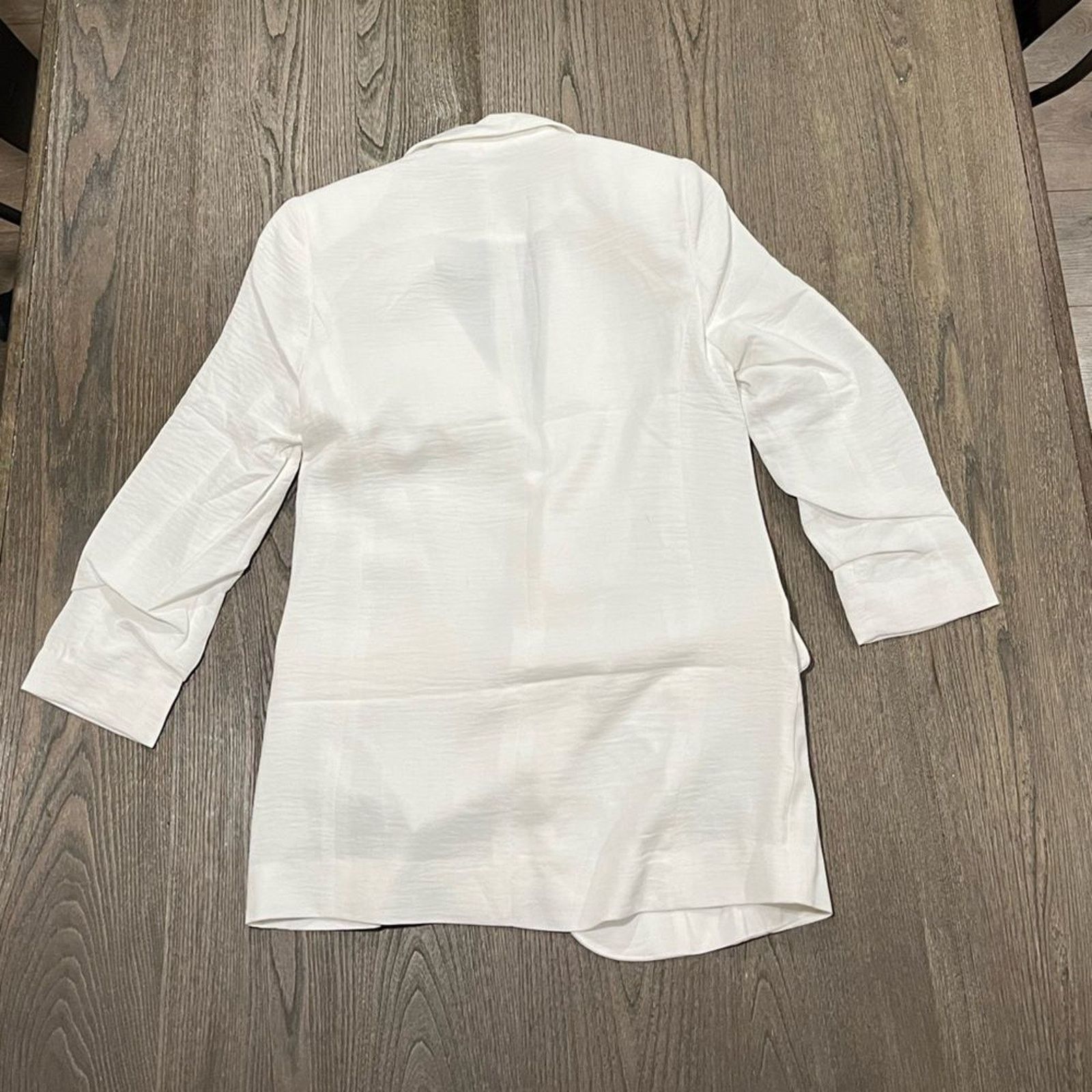 Guess NWOT Guess Womens White Long Line Blazer Jacket Size XS Size XS / US 0-2 / IT 36-38 - 8 Thumbnail