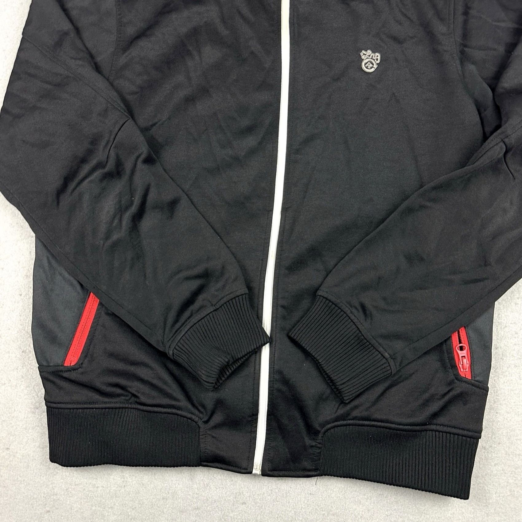 Logo 7 LRG Track Jacket Men Medium Black Full Zip Logo Windbreaker Jacket M Size US M / EU 48-50 / 2 - 3 Thumbnail