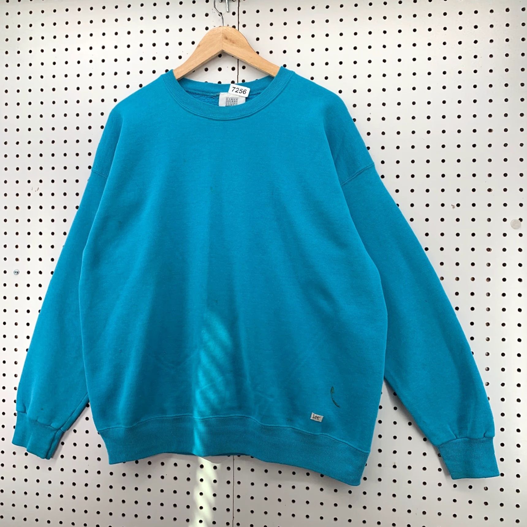 Lee VINTAGE Lee Sport Crewneck Sweatshirt Men's L Blue 90s Heavyweight Cotton Blend Fleece Logo Pullover Size US L / EU 52-54 / 3 - 4 Thumbnail