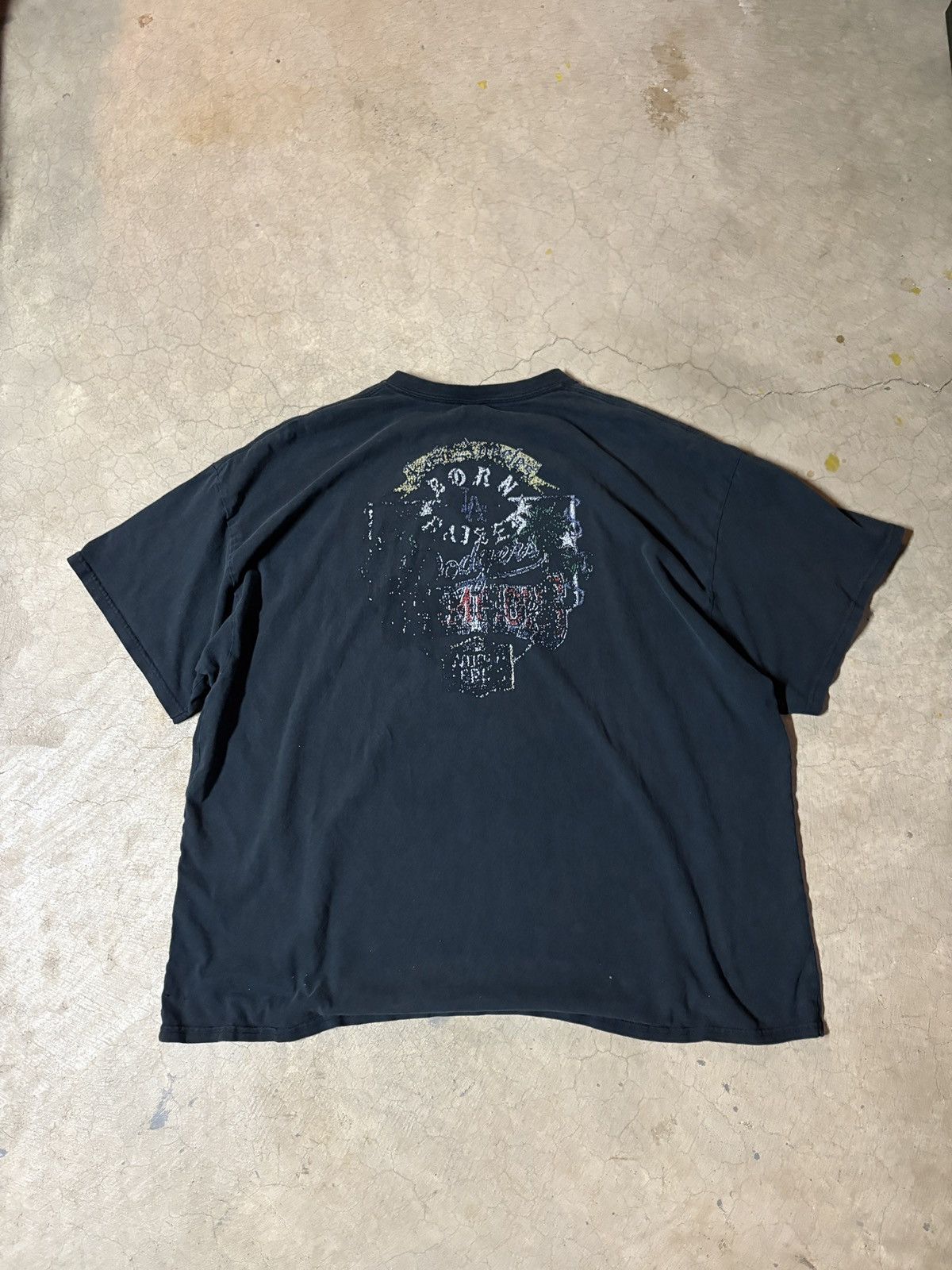Gildan Born X Raised Los Angeles Dodgers Tee T-shirt Faded Black Size US XXL / EU 58 / 5 - 3 Thumbnail