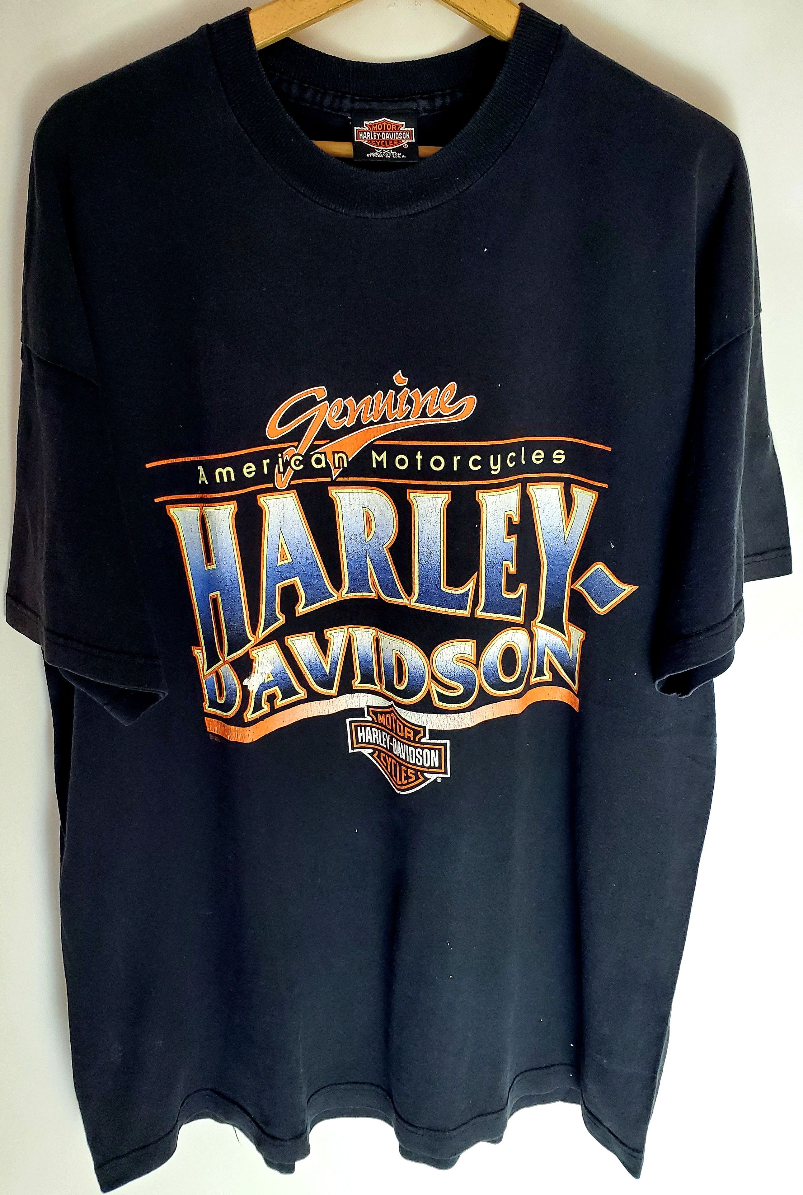 Harley Davidson × Vintage VINTAGE HARLEY DAVIDSON American motorcycle MADE IN USA XXl Size US XXL / EU 58 / 5 - 1 Thumbnail