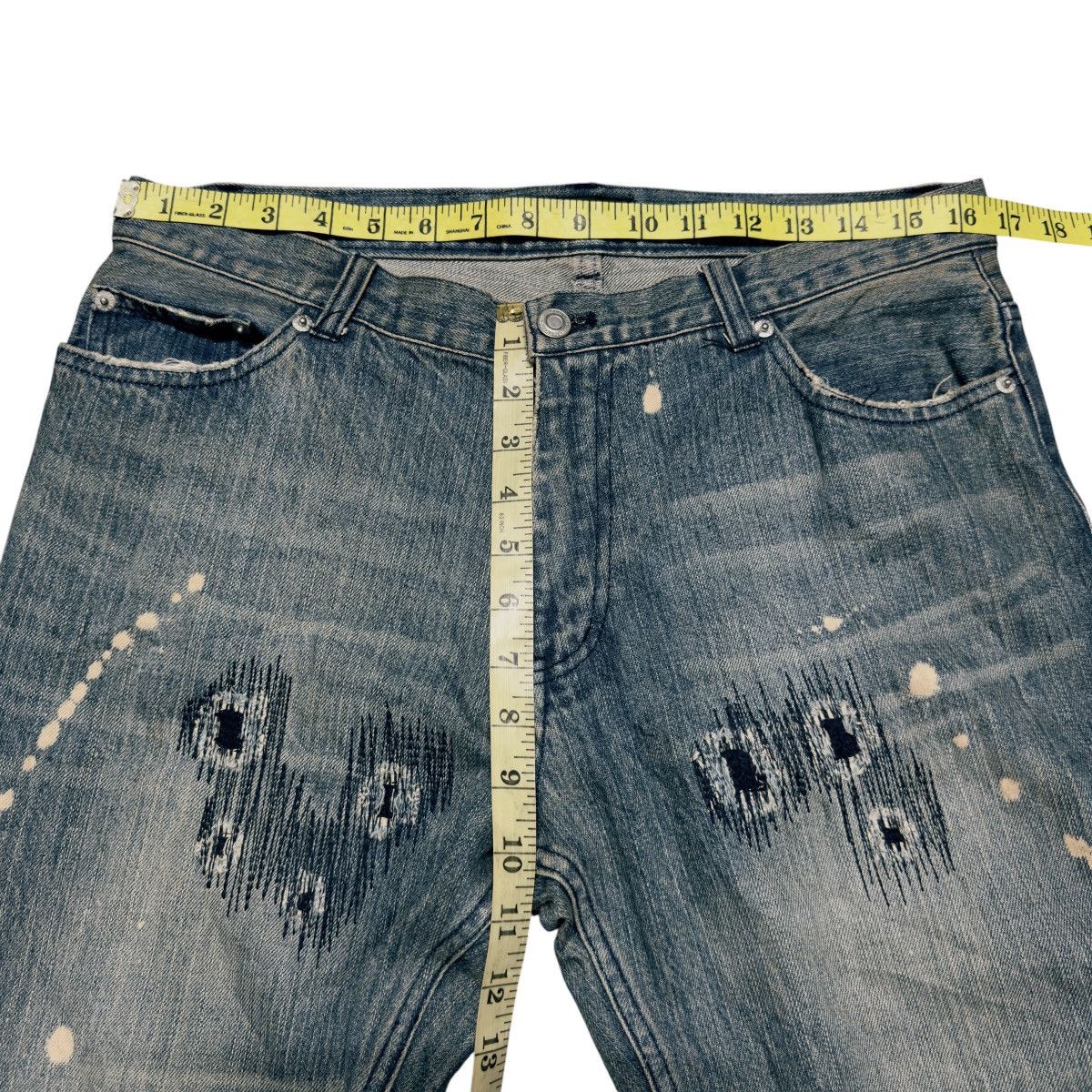 Japanese Brand Zerosail Denim Grunge Jeans Number Nine Size US 33 - 15 Thumbnail