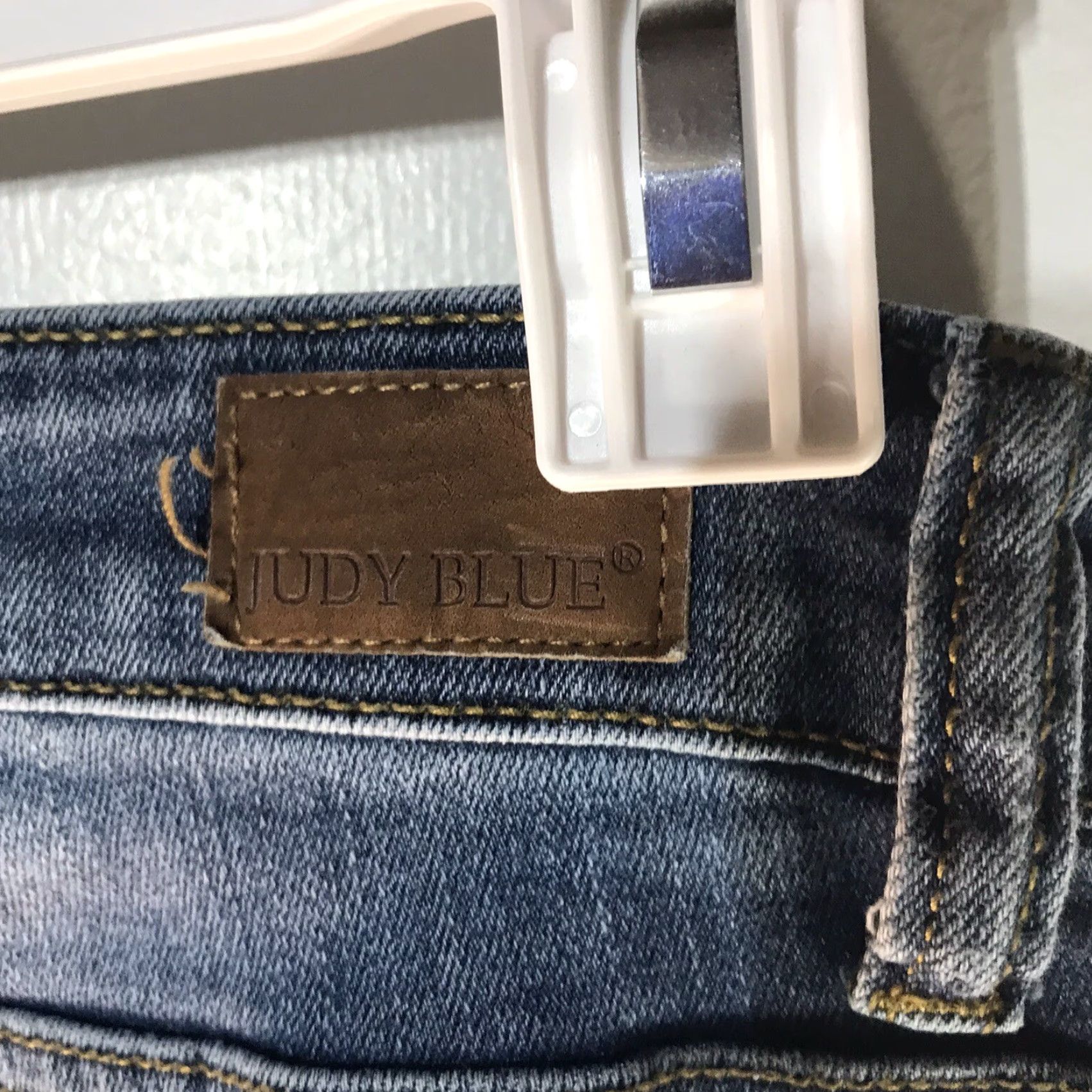 Vintage VINTAGE Judy Blue Skinny Jeans Womens Size 9/29 Mid Rise Blue Stretch Pockets 90s Modern Size 32" / US 10 / IT 46 - 2 Thumbnail