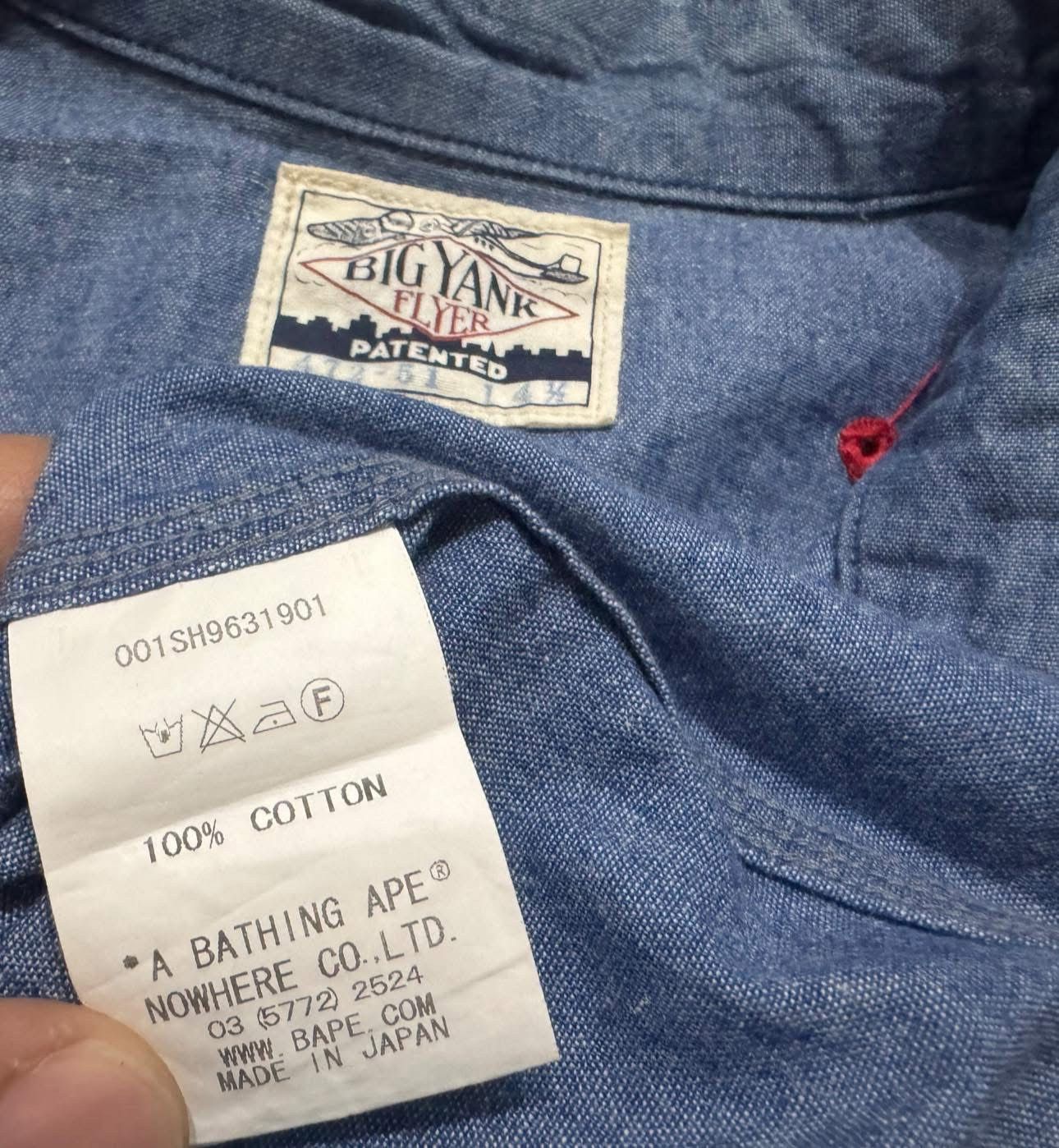 Bape A Bathing Ape x Big Yank Chambray Size US M / EU 48-50 / 2 - 3 Thumbnail