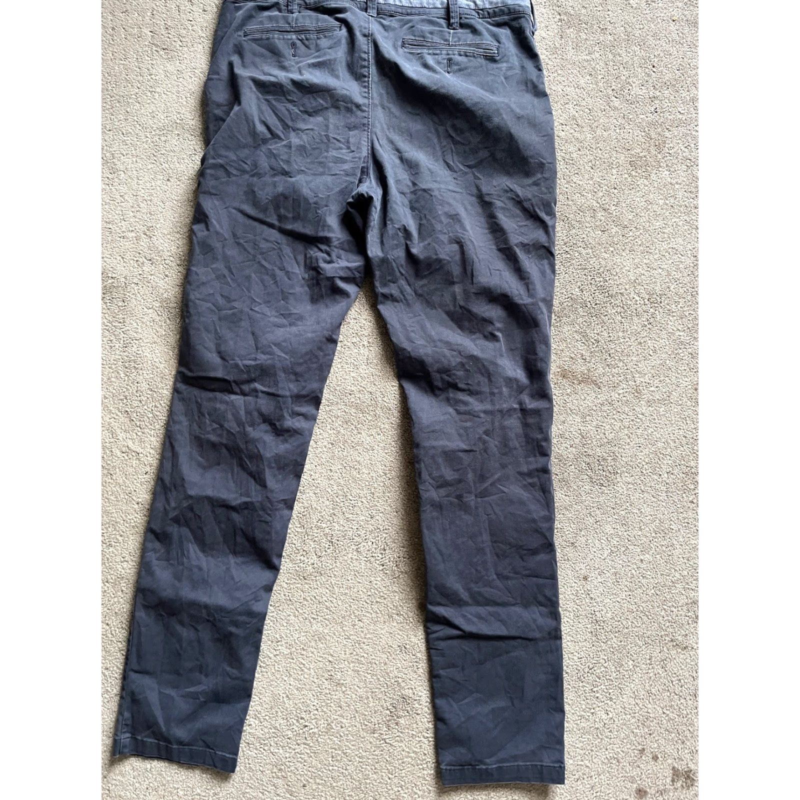 Express VINTAGE Express Men's Skinny Pants Casual Workwear Blue 34x36 Cotton Blend Spring Summer Fall Winter Size US 34 / EU 50 - 3 Thumbnail