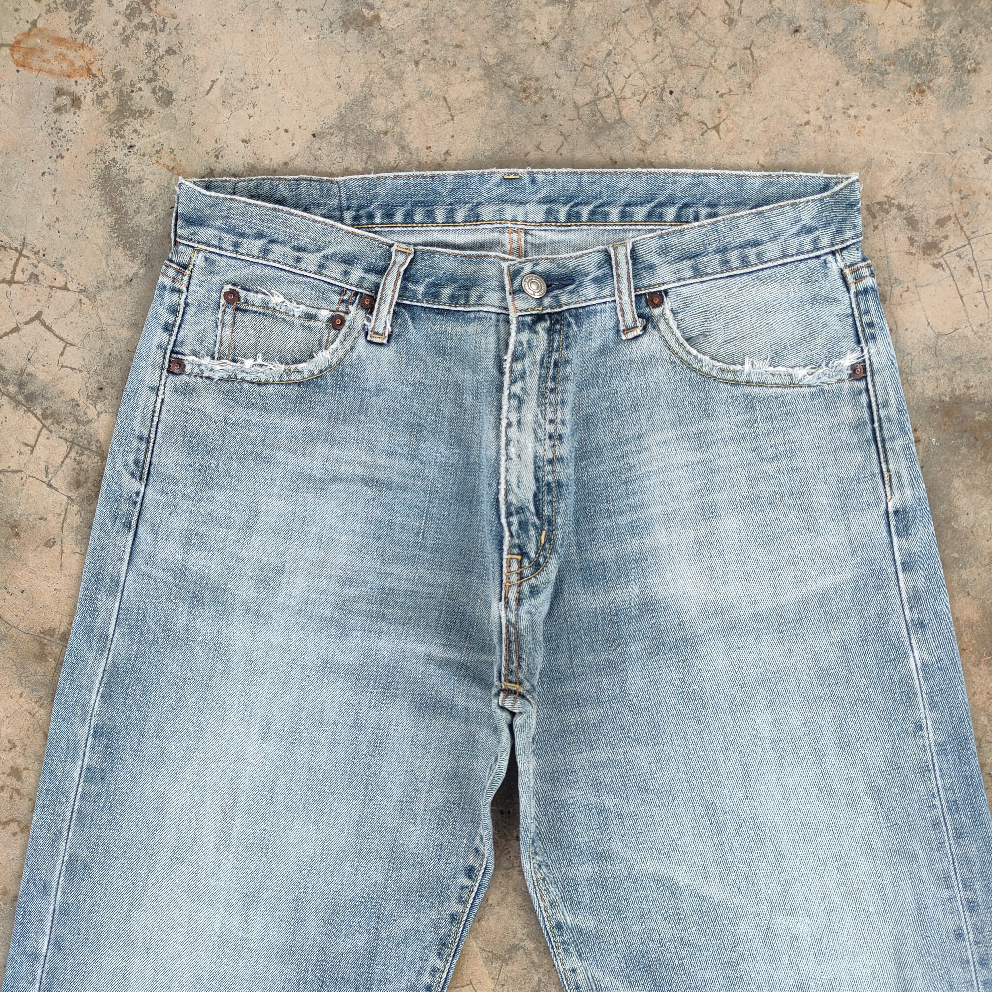Japanese Brand Vintage japanese faded blue jeans denim pants Size US 34 / EU 50 - 3 Thumbnail