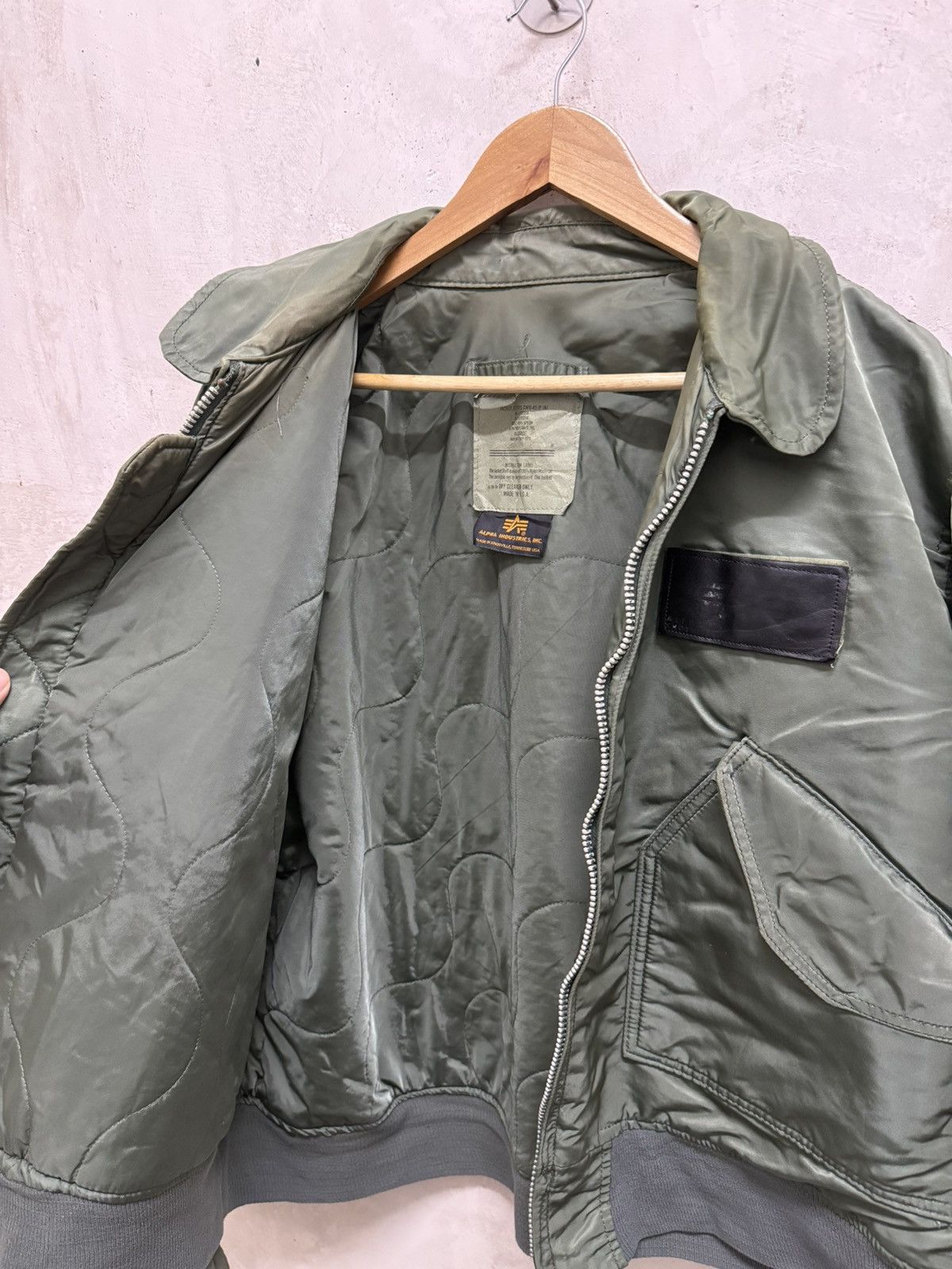 Alpha Industries Vintage 90s Alpha Industries CWU-45/P Bomber Jacket Size US XL / EU 56 / 4 - 10 Thumbnail