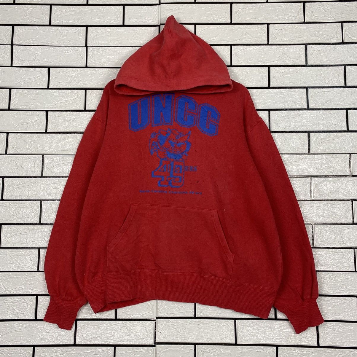 Japanese Brand Vintage Hoodie Pull Over Sportswear UNCC 49 Ears Size US L / EU 52-54 / 3 - 2 Thumbnail