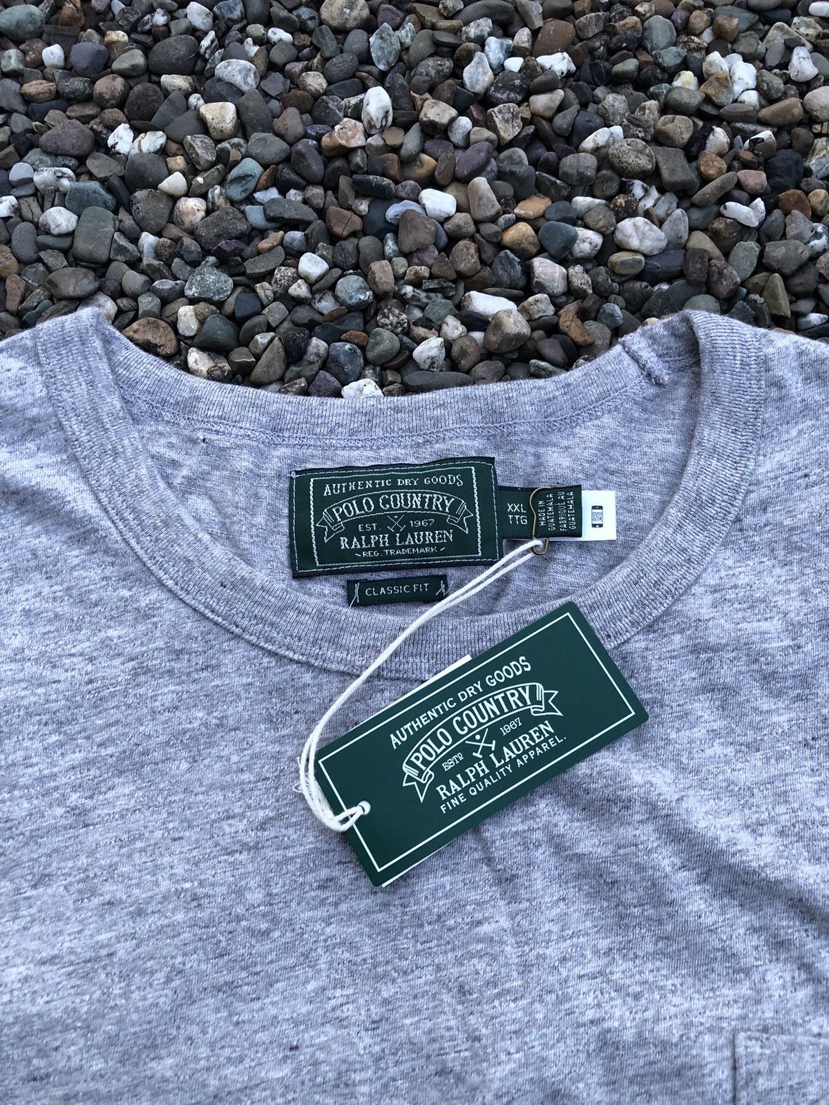Polo Ralph Lauren Polo Country Ralph Lauren Authentic Dry Goods Pocket T-Shirt Size US XXL / EU 58 / 5 - 9 Thumbnail