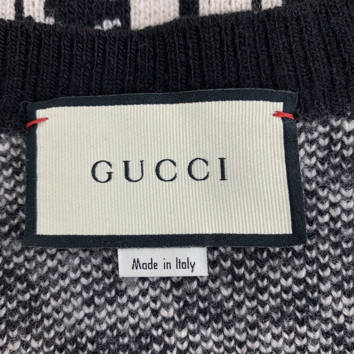 Gucci Gucci Plaid Wool V-neck Long Sleeve Knit Cardigan K26WX Size S / US 4 / IT 40 - 5 Thumbnail