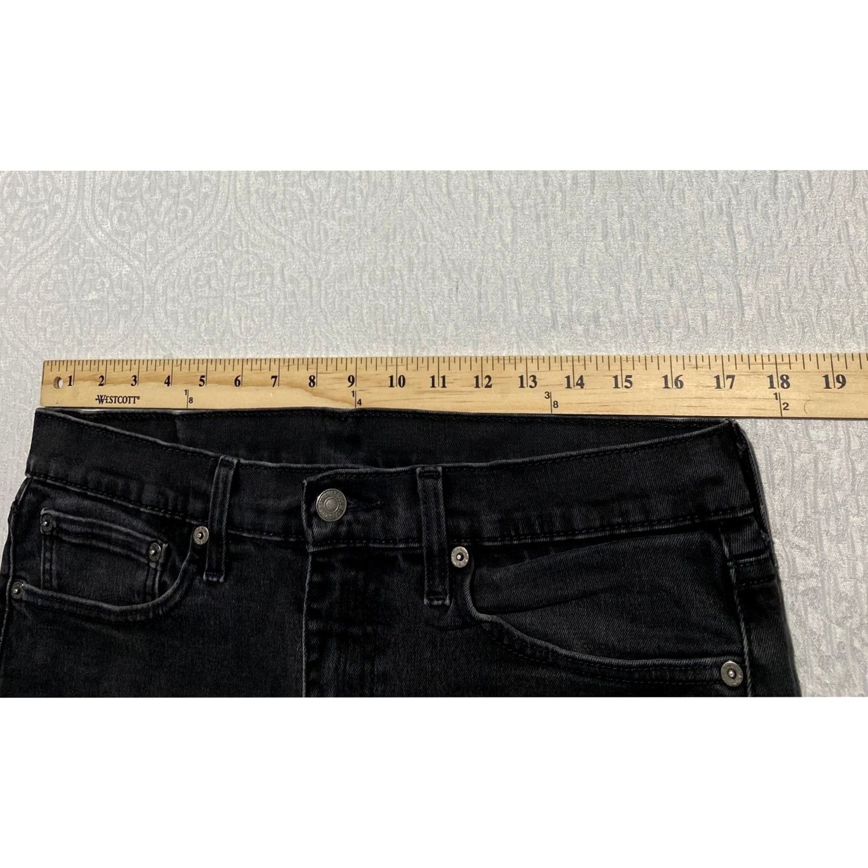 Levi's Levi's 510 Slim Fit Jeans Mens 34×29 Black Denim Distressed Comfort Stretch - Regular W34 L29 Five Pocket Jeans Size US 34 / EU 50 - 4 Thumbnail