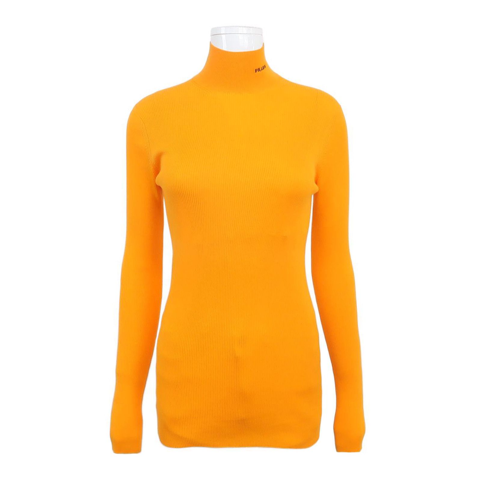 Prada Prada Ribbed Cotton Long Sleeve Top Size 40 Size S / US 4 / IT 40 - 1 Thumbnail