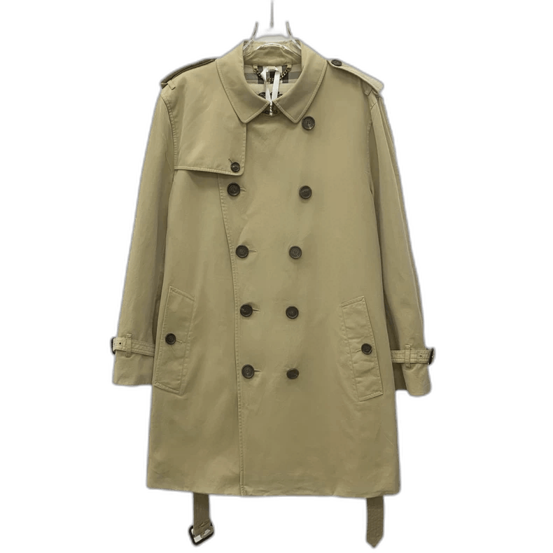 Burberry Brown Cotton Double Breasted Coat