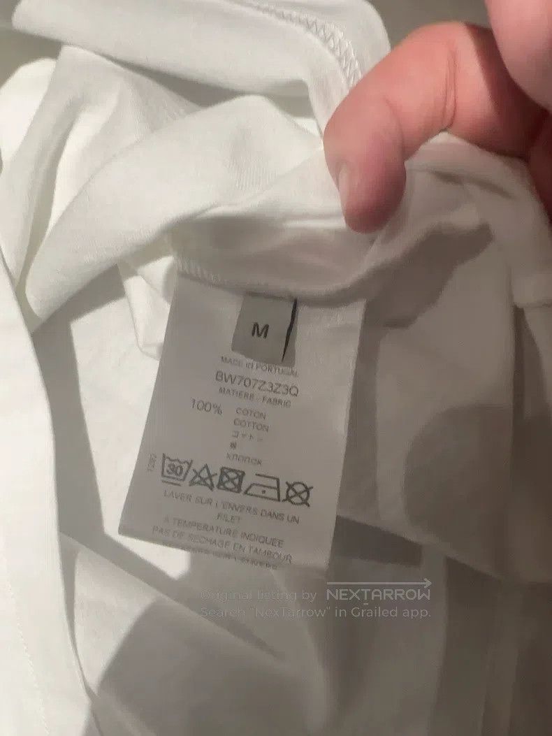 Givenchy Givenchy Classic White Letter Logo Short Sleeve T-Shirt (S Size US M / EU 48-50 / 2 - 2 Thumbnail