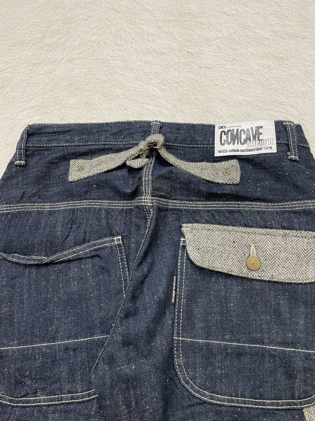 Kapital 2000s CNCV Raw Denim Carpenter Bondage Y2K Baggy Fit Size US 30 / EU 46 - 8 Thumbnail
