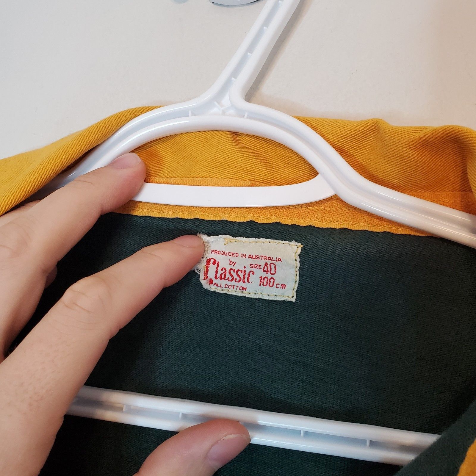 Vintage Vintage 80s Australia Kangaroos Rugby Jersey Green Size M Size US M / EU 48-50 / 2 - 4 Thumbnail