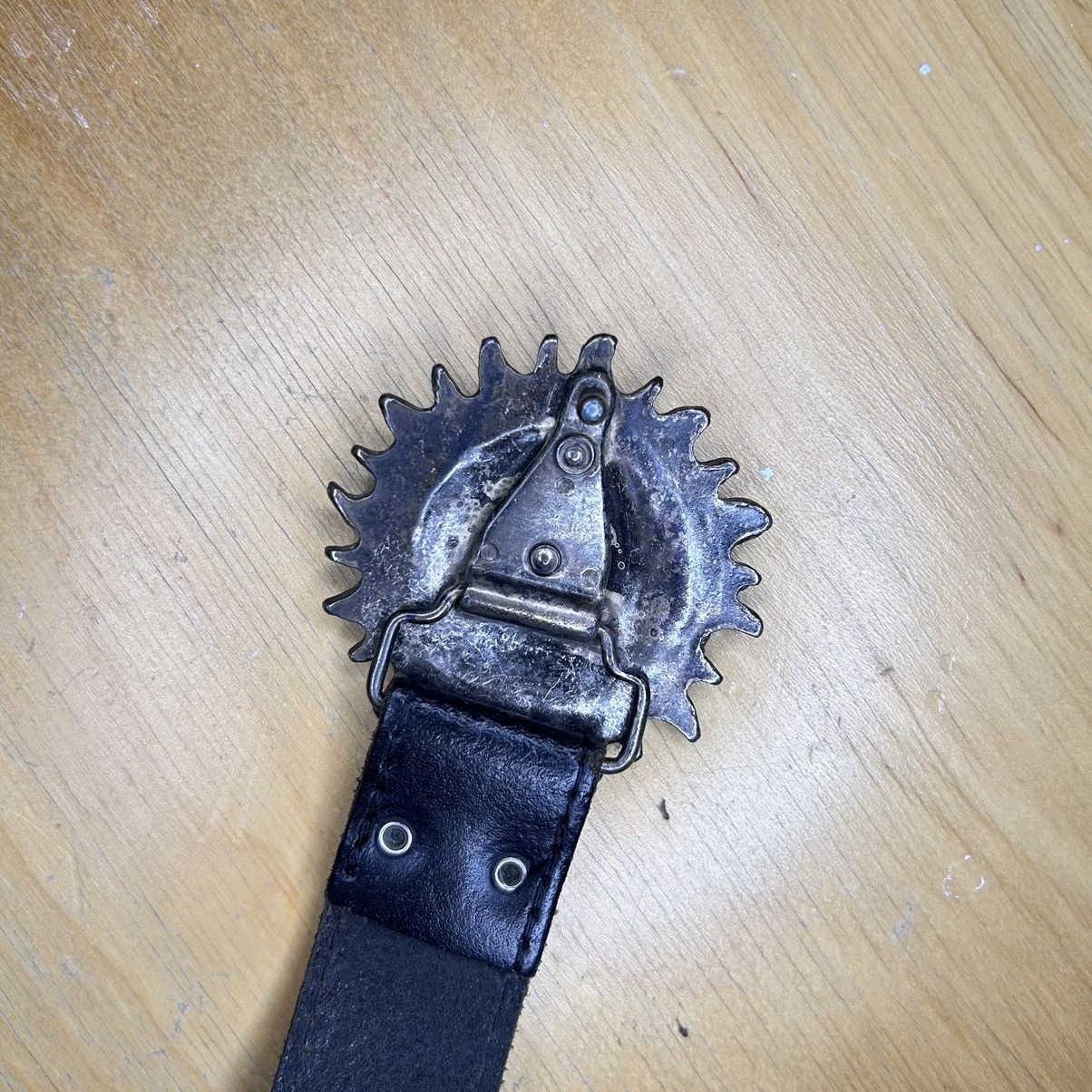 Affliction × Vintage Vintage Leather Belt Big Buckle Size ONE SIZE - 10 Thumbnail