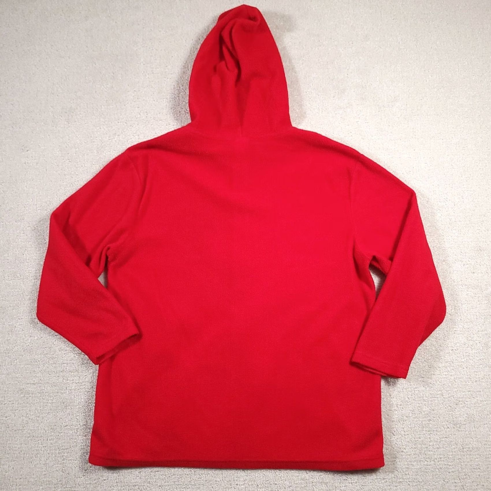 Disney Disney Mickey Mouse Hoodie Womens 1X Full Zip Sweatshirt Jacket Red Embroidered Size XL / US 12-14 / IT 48-50 - 6 Thumbnail