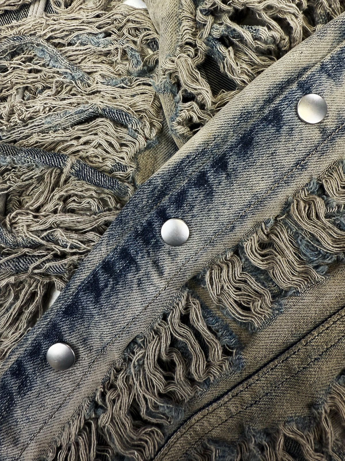 Rick Owens × Rick Owens Drkshdw Rick Owens DRKSHDW ‘Slashed’ Distressed Mineral Pusher Pants Size US 32 / EU 48 - 2 Thumbnail