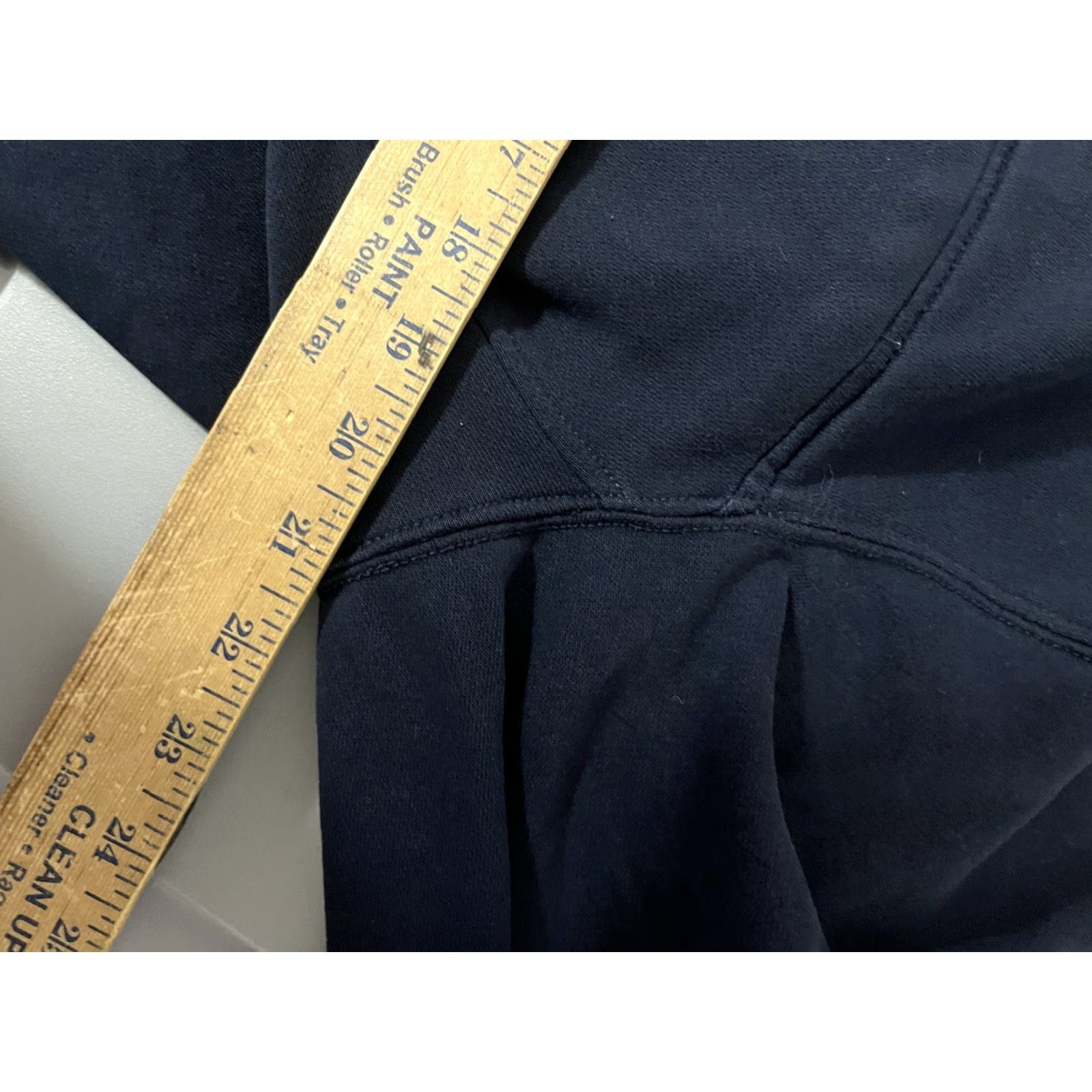 Nautica Nautica Pullover Sweater Men L 1/4 Zip Navy Blue Solid - Golf | Knit Fleece - Breathable Pullover Cardigan Style (Regular) Size US L / EU 52-54 / 3 - 6 Thumbnail