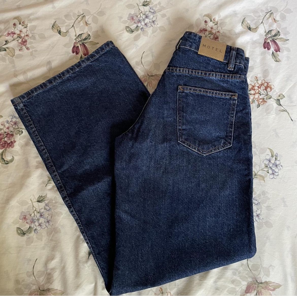 Other Motel Rocks Extra wide Low Rise Mid Blue Jeans Size 24" / US 00 / IT 34 - 5 Thumbnail
