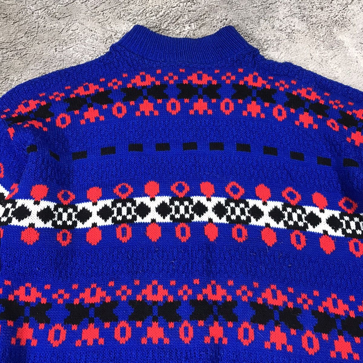 Vintage Vintage Y2K SWEATER Oversized 90s ABSTRACT MOHAIR Size M / US 6-8 / IT 42-44 - 3 Thumbnail