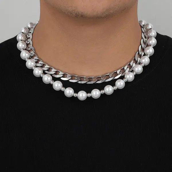 Jewelry Pearl Double Layered Necklace Size ONE SIZE - 1 Thumbnail