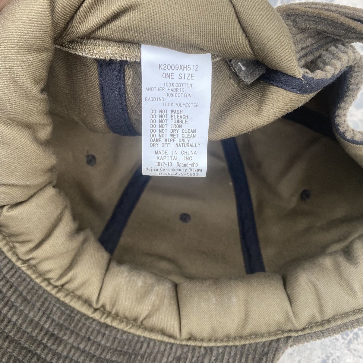 Kapital Rare KAPITAL Cord Dreads Hat Size ONE SIZE - 10 Thumbnail