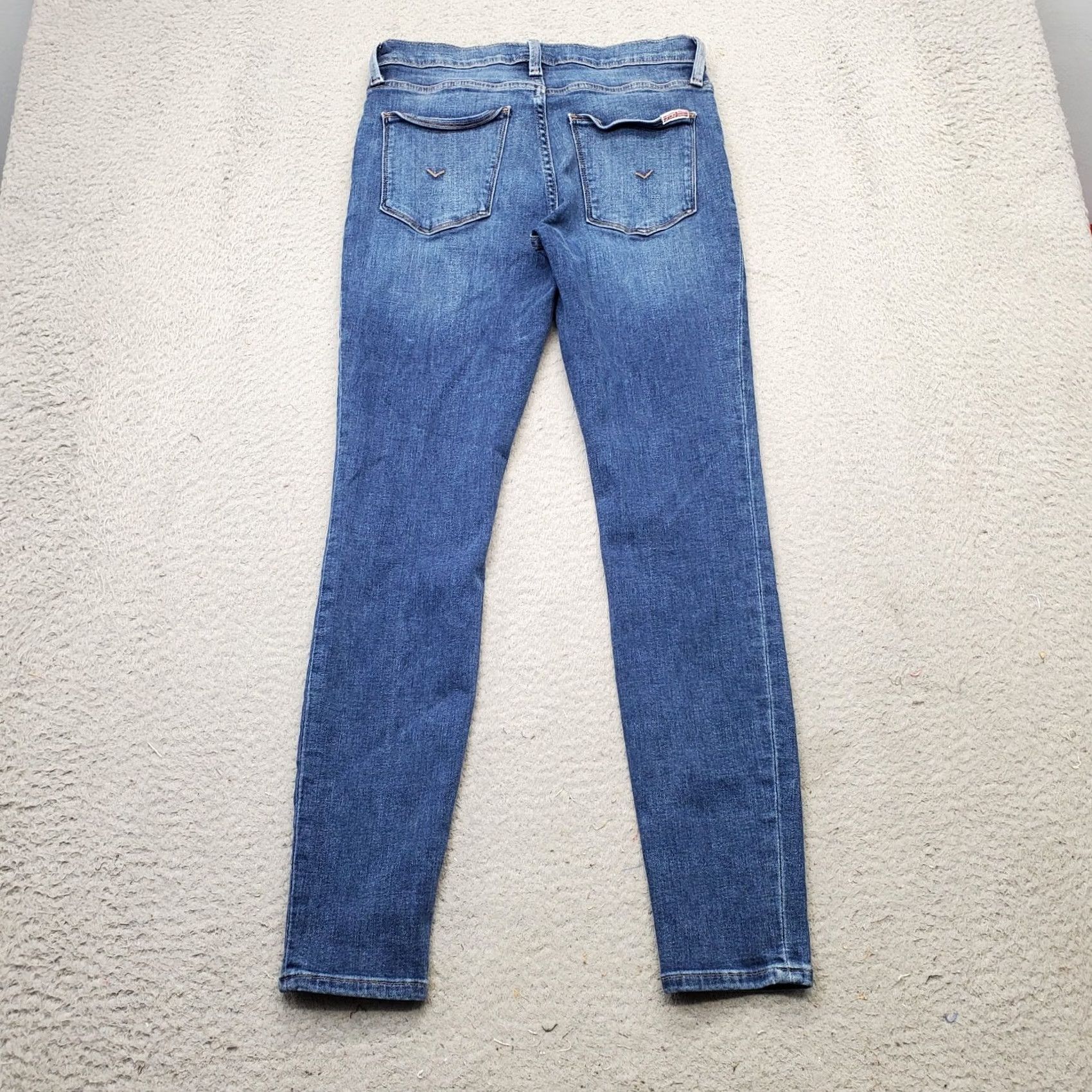 Hudson Hudson Skinny Jeans Women's 26 Blue Denim Cotton Natalie Cas Flat Front Casual Regular Waist 26.5in Inseam 27in Blue Jeans Womens Jeans Denim 2000s Size 26" / US 2 / IT 38 - 2 Thumbnail