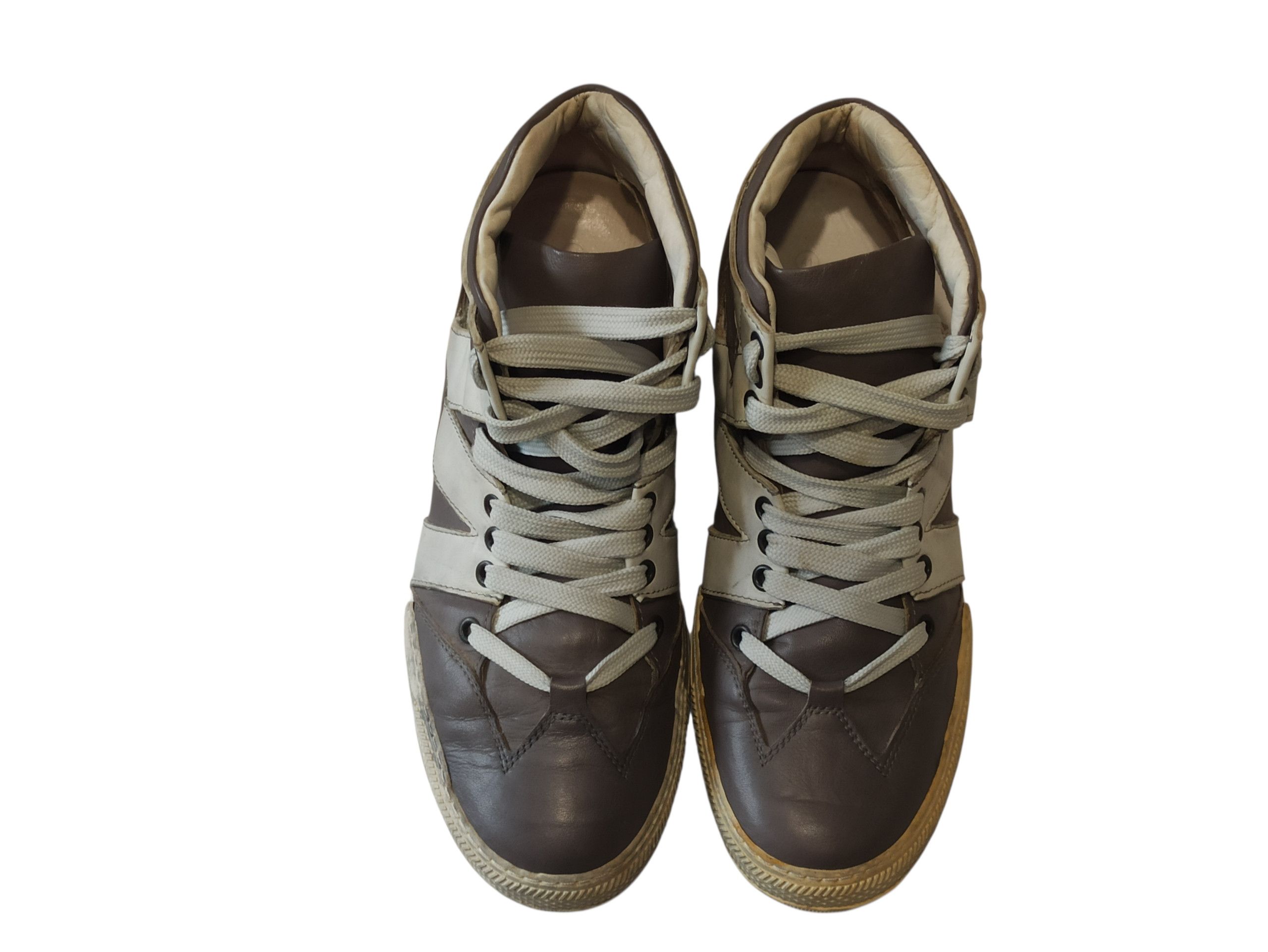 Marithe + Francois Girbaud Marithe Francois Girbaud Archive Panelled Leather High-Tops Size US 11 / IT 41 - 5 Thumbnail