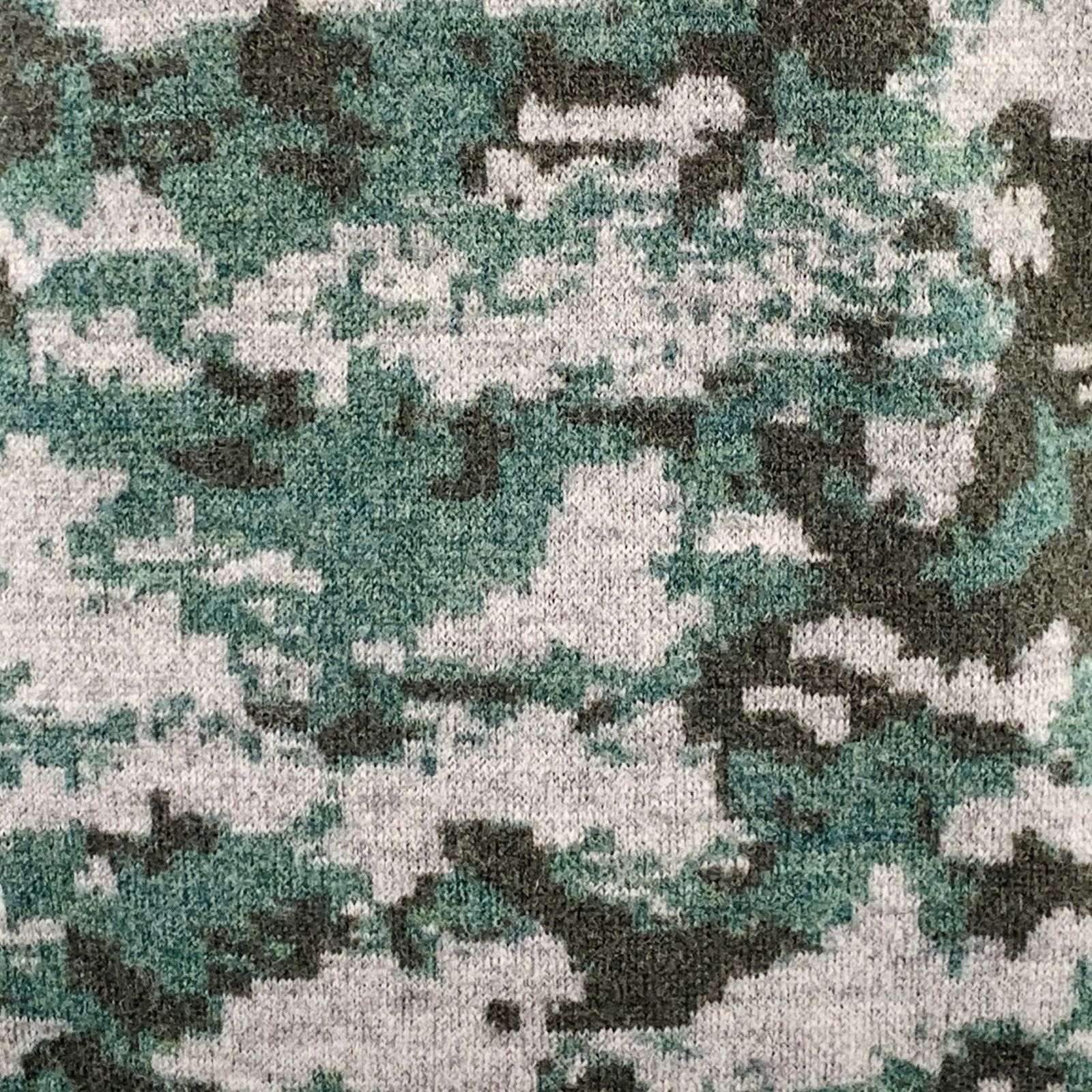 Other ESTNATION Size M Grey Green Camouflage Wool V-Neck Sweater Size US M / EU 48-50 / 2 - 2 Thumbnail