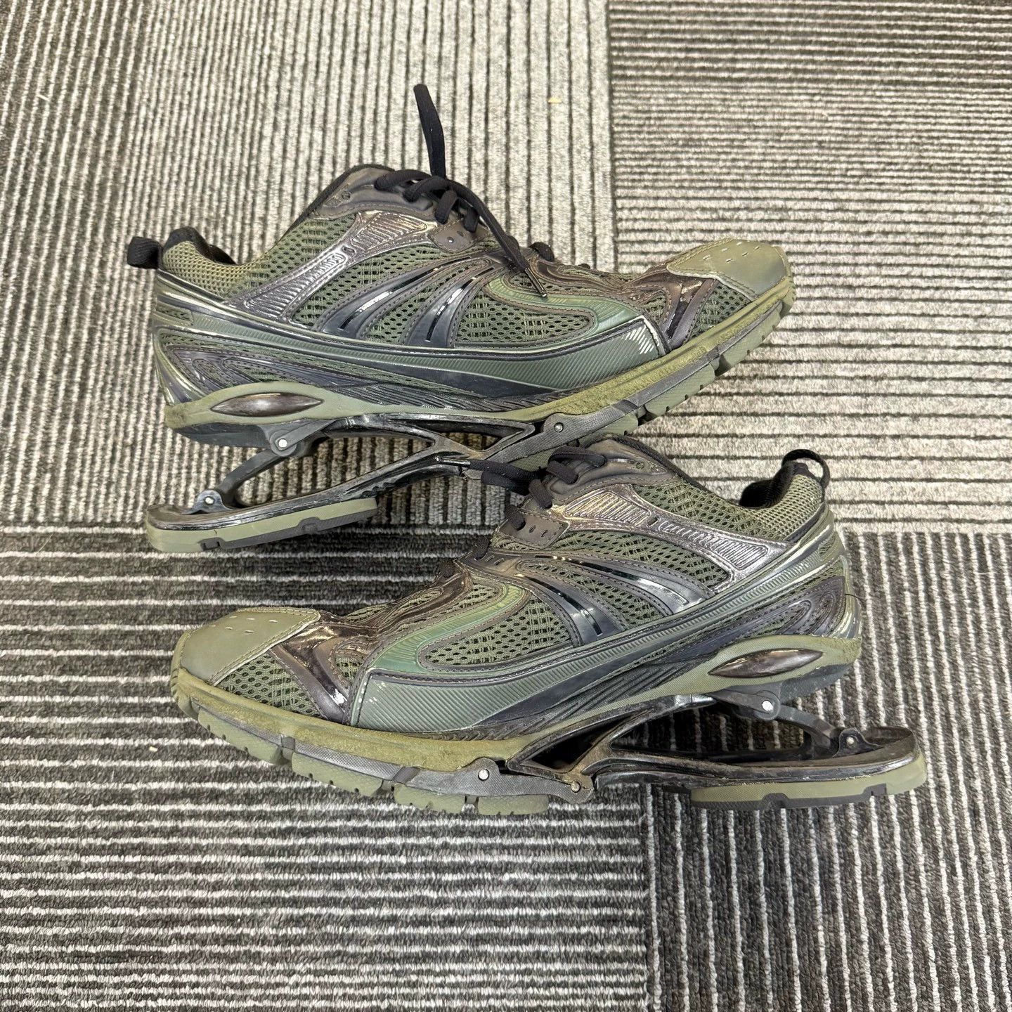 Balenciaga Balenciaga X-Pender Sneaker Olive Green 43 9/10 Size US 10 / EU 43 - 3 Thumbnail