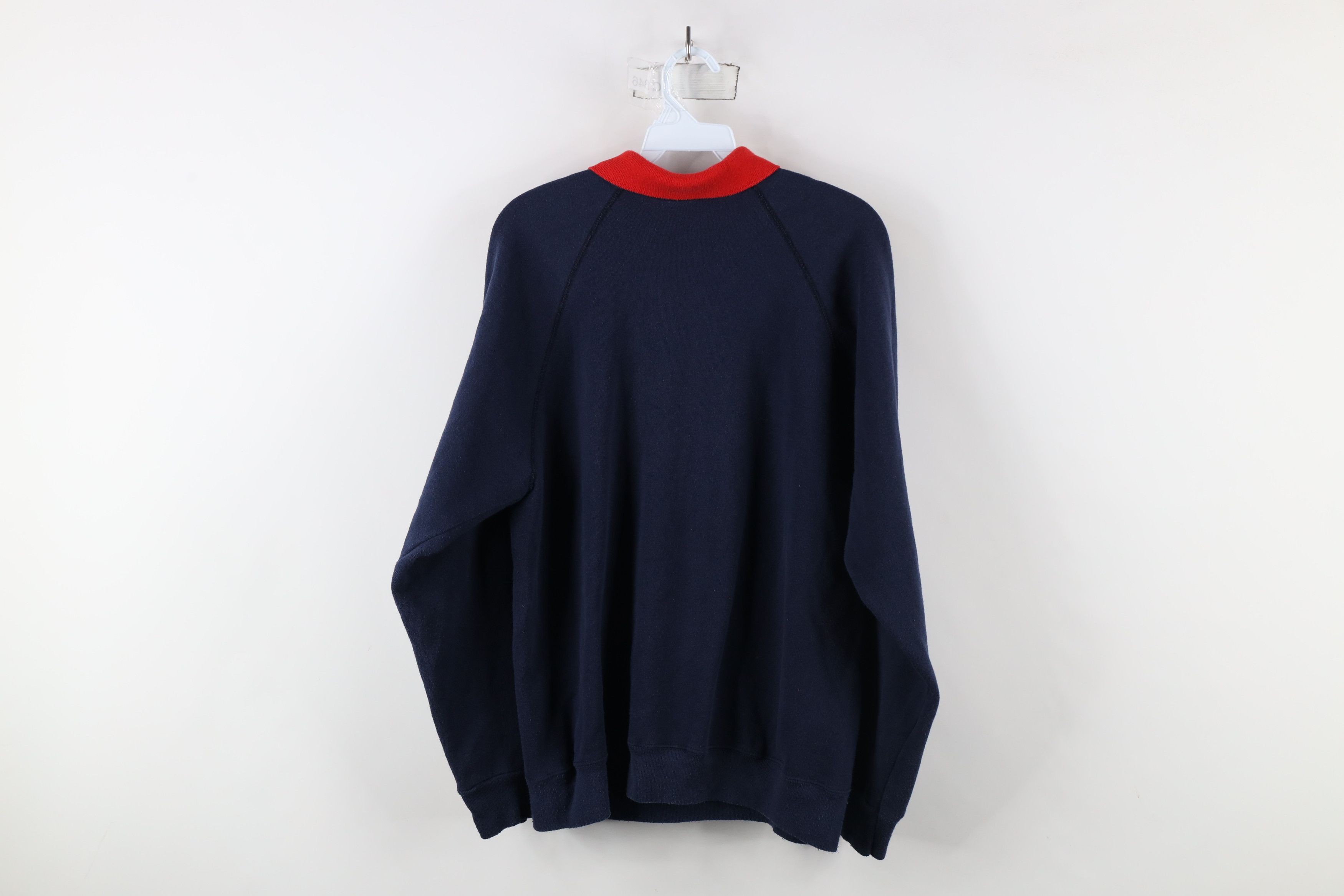Vintage Vintage 90s Streetwear Christmas Collared Sweatshirt USA Size L / US 10 / IT 46 - 10 Thumbnail
