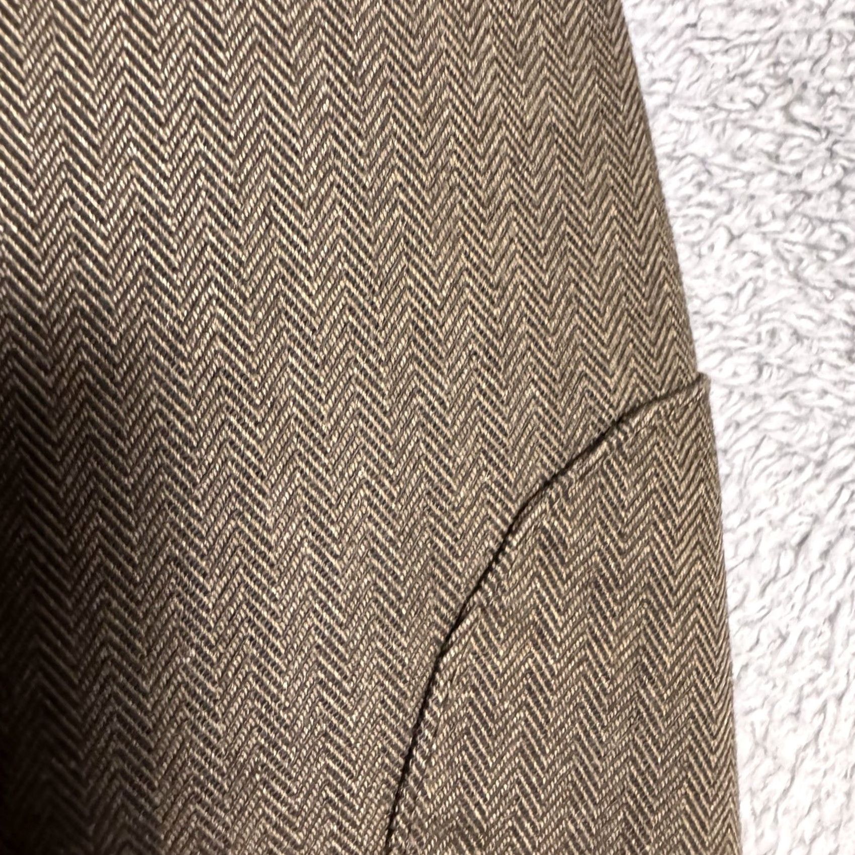 Joseph Abboud Joseph Abboud Sport Coat Men L Unstructured Blazer Elbow Patch Herringbone) Size 42R - 5 Thumbnail