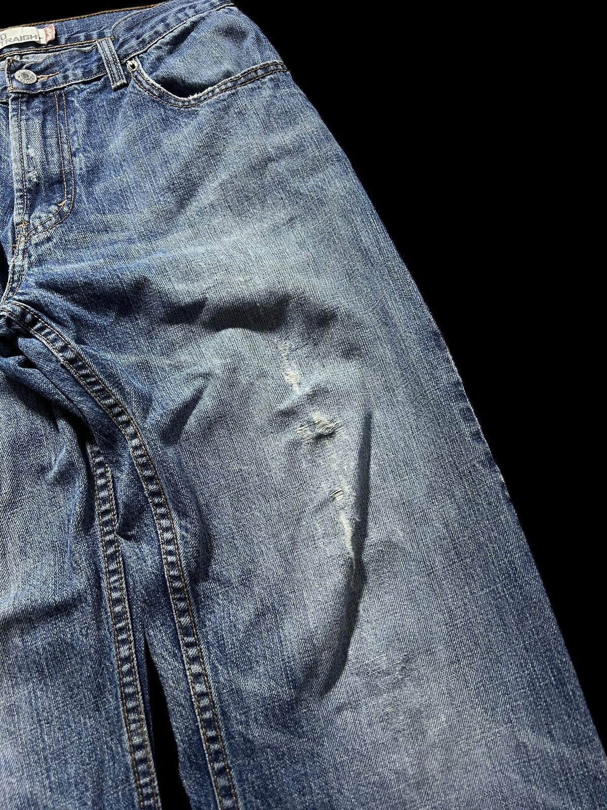Levi's × Levi's Vintage Clothing 💥Baggy💥Vintage Levis 559 Distress Washed Jeans Size US 30 / EU 46 - 5 Thumbnail